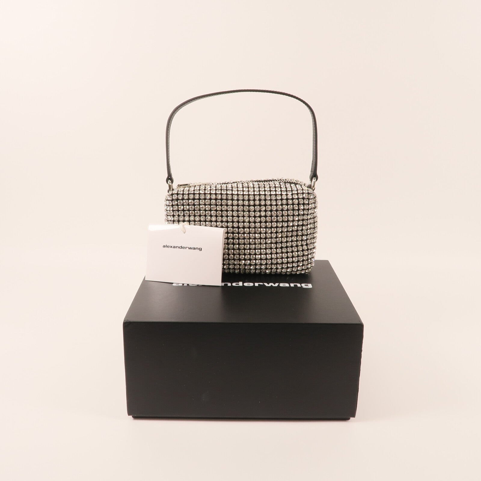 Alexander Wang 水晶Alexander Wang Heiress Crystal Bag銀扣手挽袋