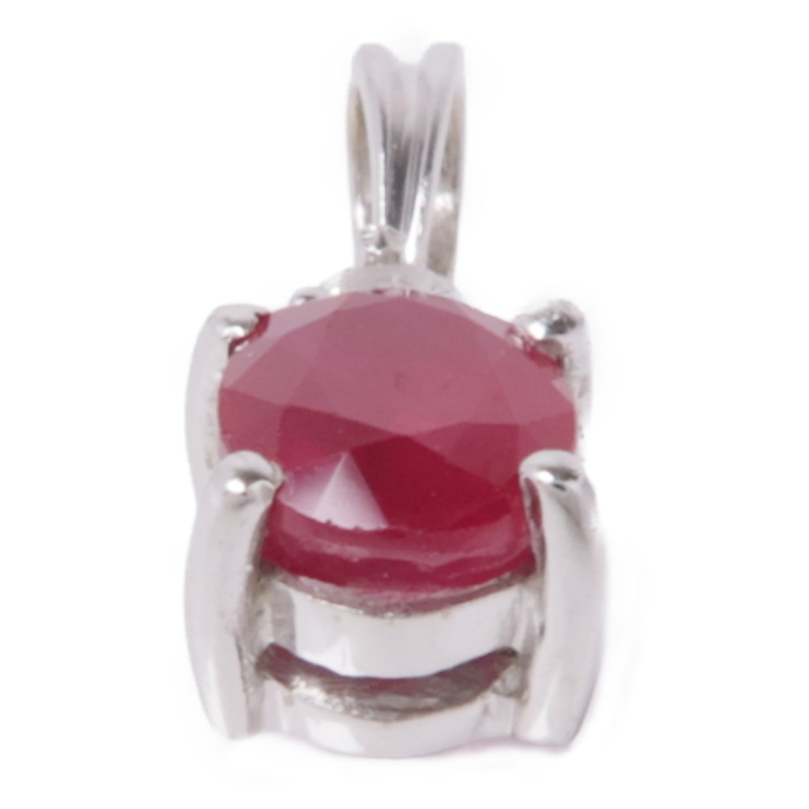 JEWELRY 【激減優惠】18K白金Ruby/Diamond Pendant Top紅寶石/鑽石吊墜