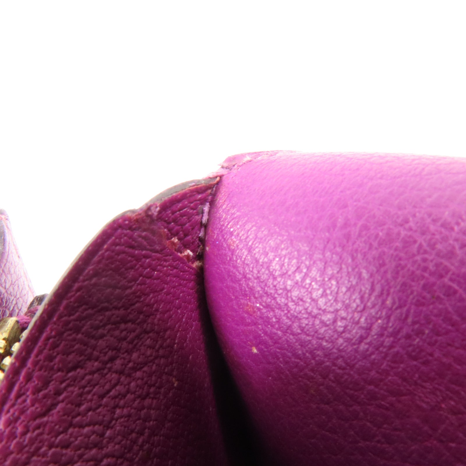 HERMES Evercolor皮革Constance Wallet金扣錢包Anemone