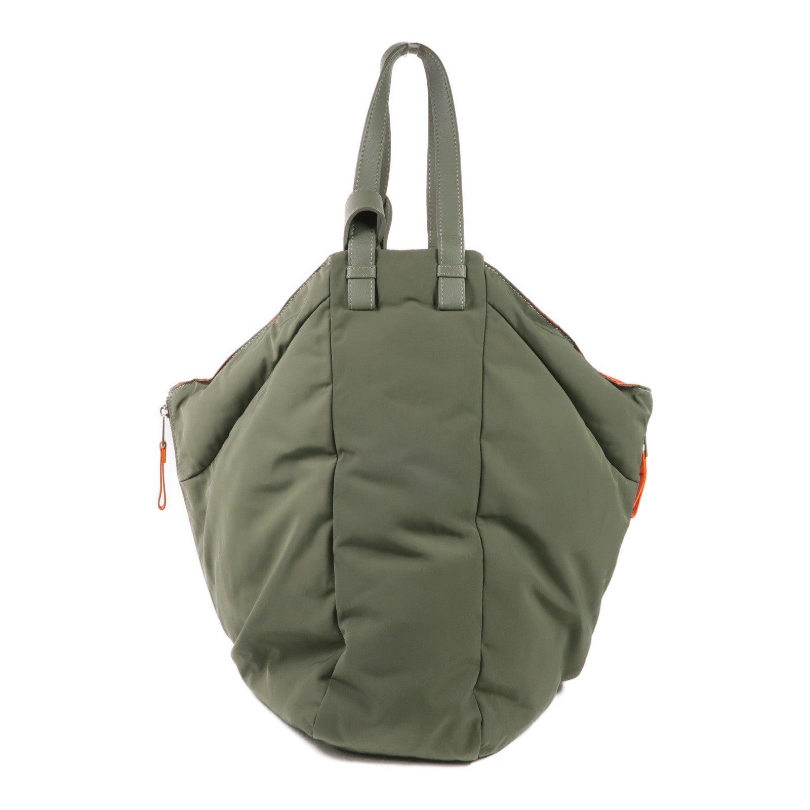 LOEWE 尼龍Hammock Reversible銀扣手挽肩背兩用袋