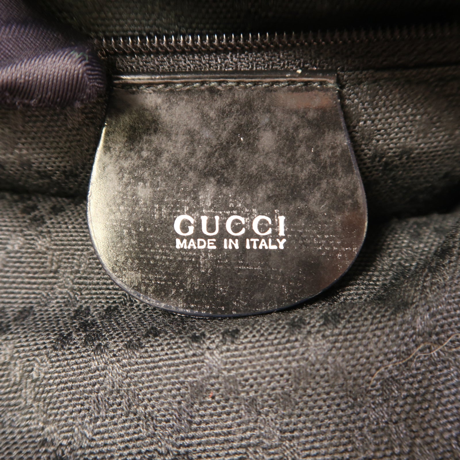 GUCCI 尼龍2 Way Shoulder Bag銀扣手挽肩背兩用袋