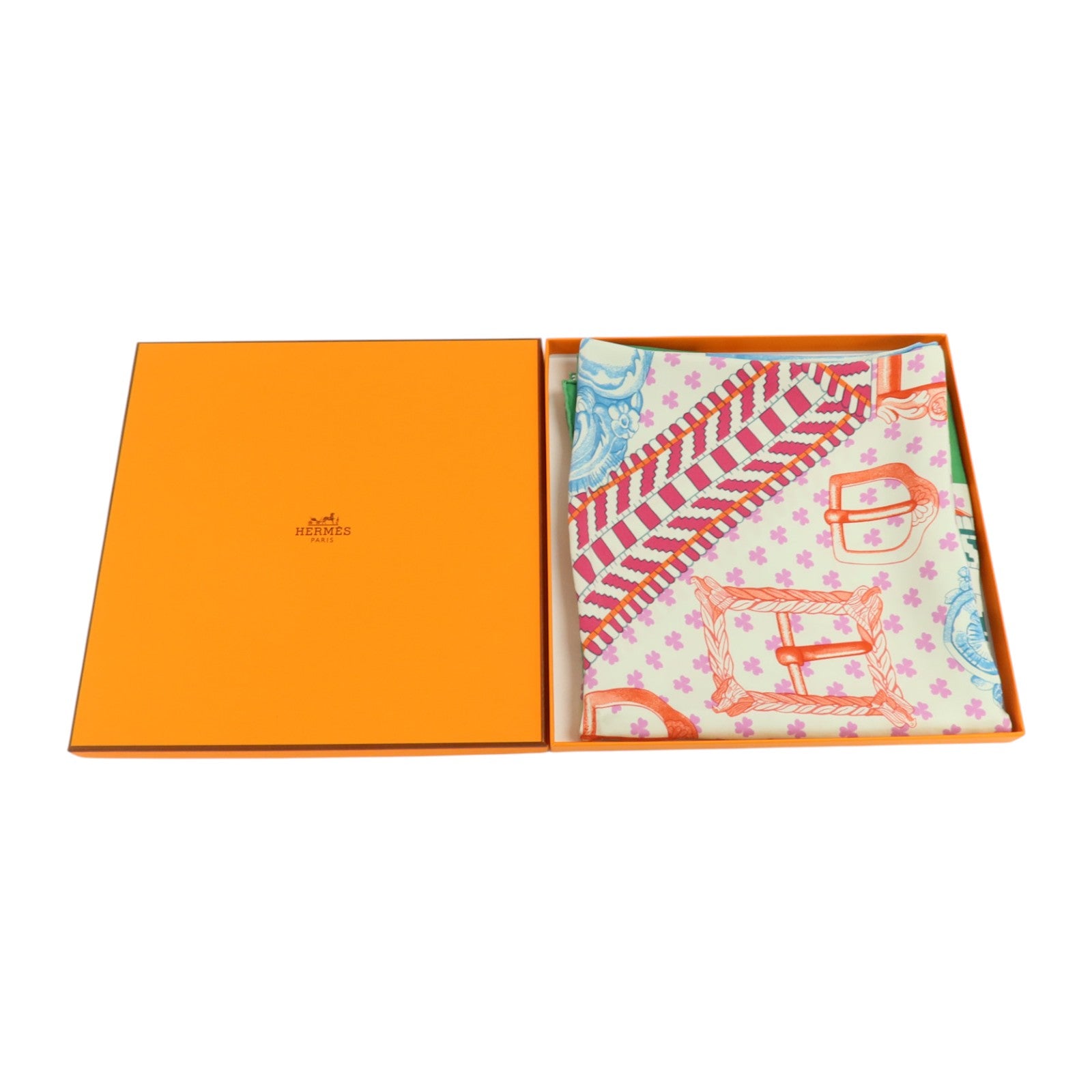 HERMES 絲質Scarf 90x90cm絲巾