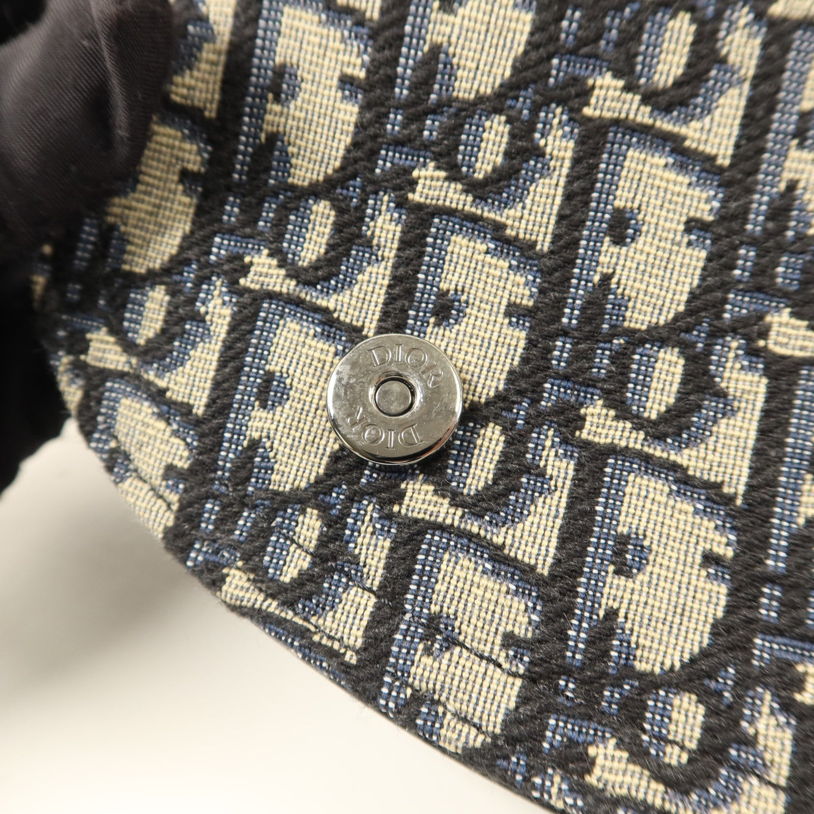 Dior 帆布Saddle Pouch Crossbody Bag銀扣肩背袋