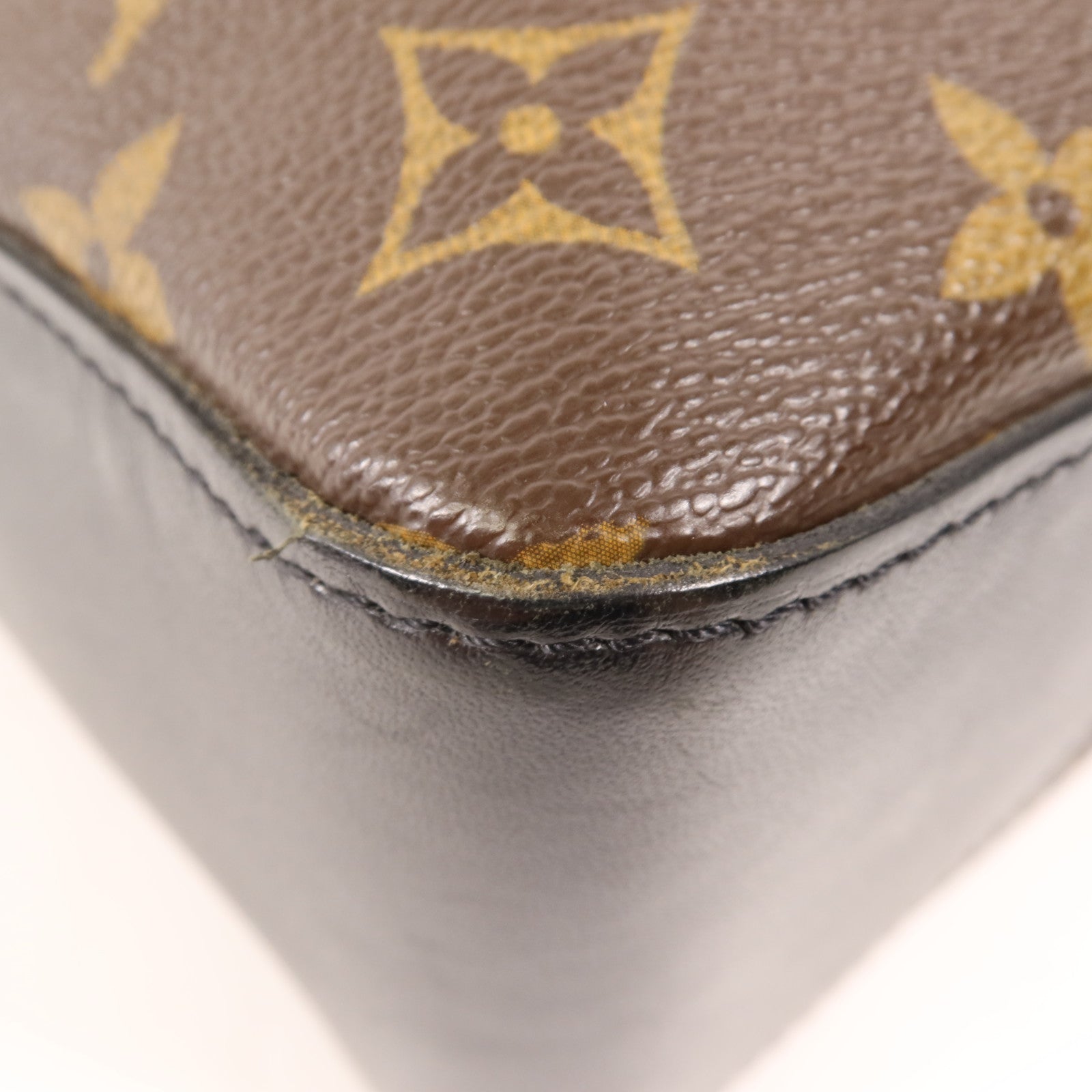 LOUIS VUITTON Monogram Macassar Torres銀扣肩背袋