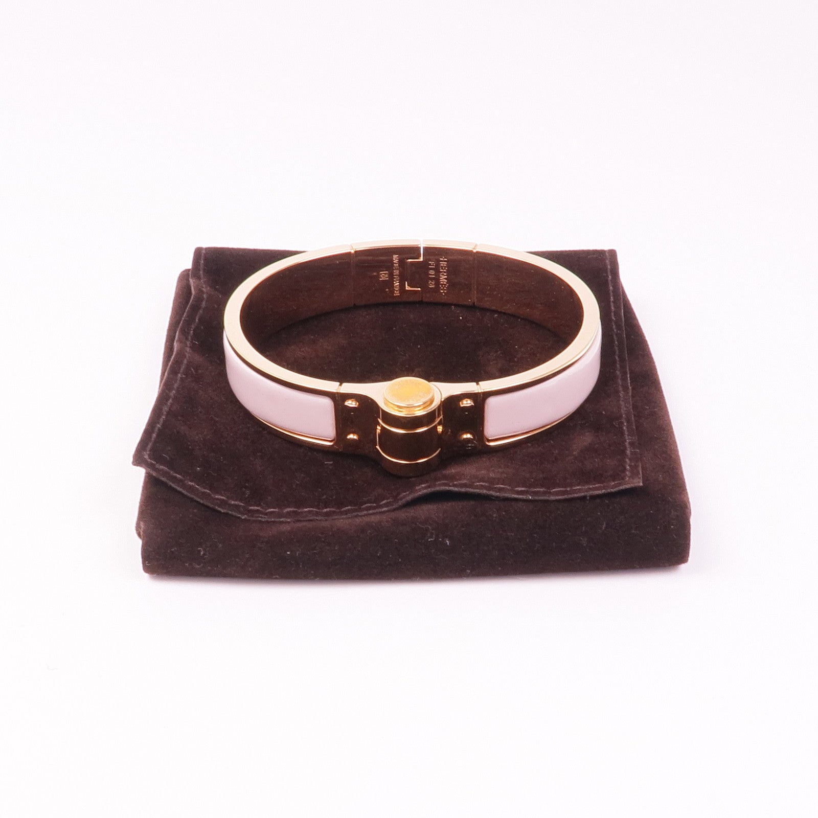 HERMES 金屬/琺瑯Charniere Bracelet手鐲