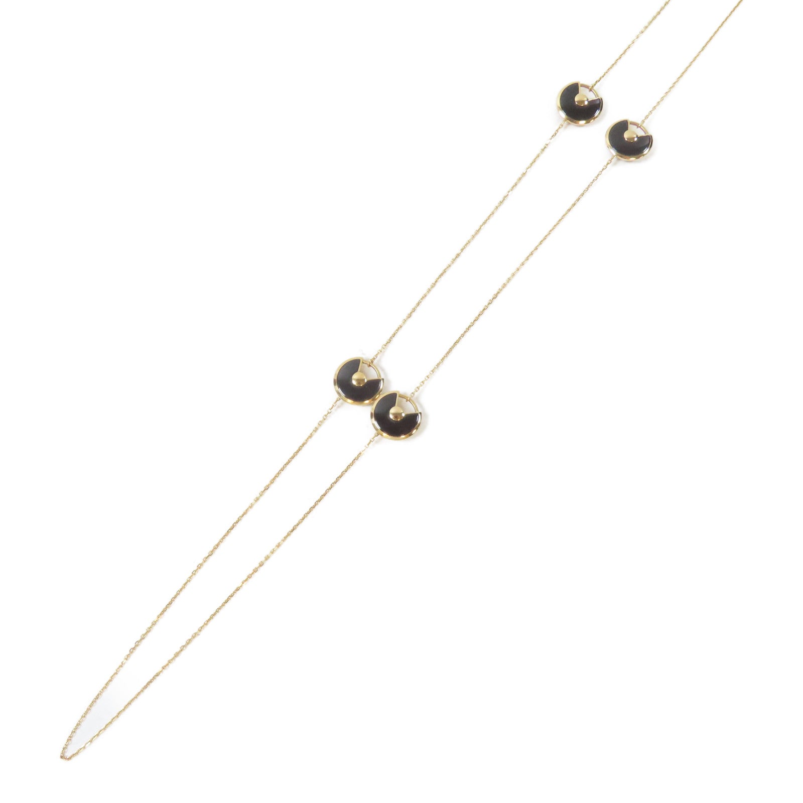 CARTIER 18K玫瑰金Amulette De Cartier項鍊#90cm
