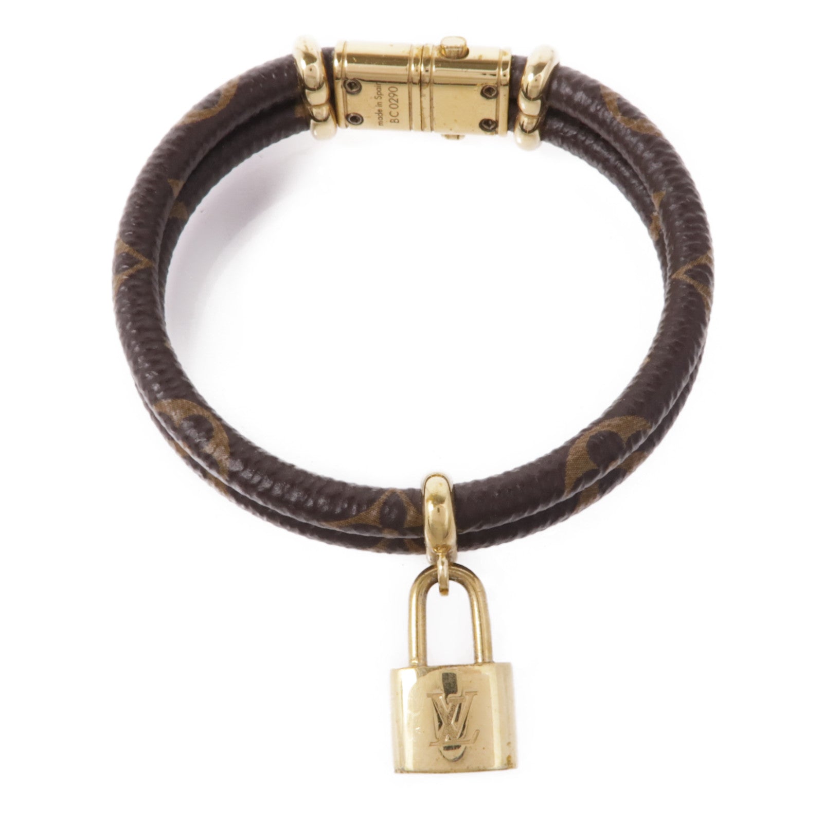 LOUIS VUITTON Monogram Keep It Twice Bracelet金扣手鐲