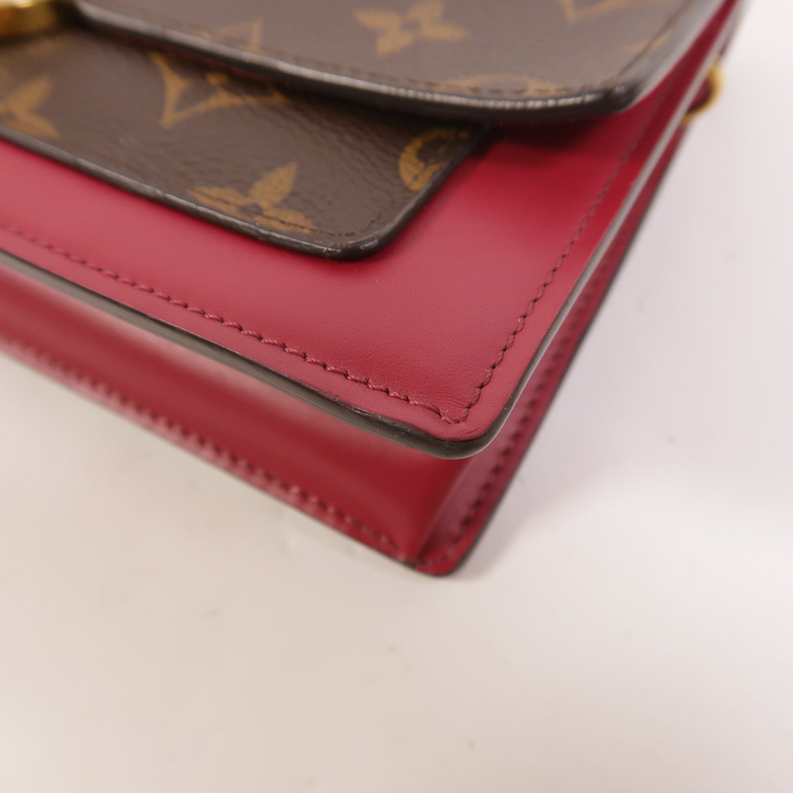 LOUIS VUITTON Monogram Portefeuille Flore鏈帶肩背袋