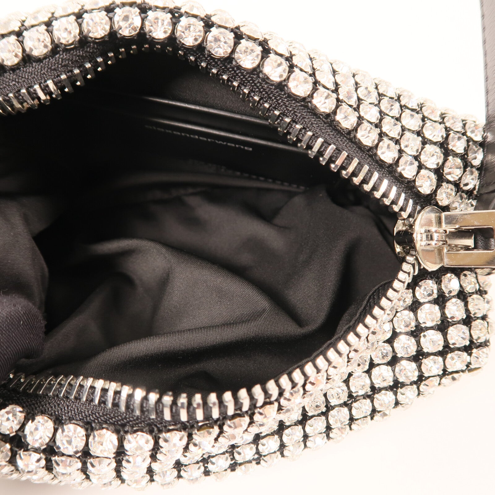Alexander Wang 水晶Alexander Wang Heiress Crystal Bag銀扣手挽袋