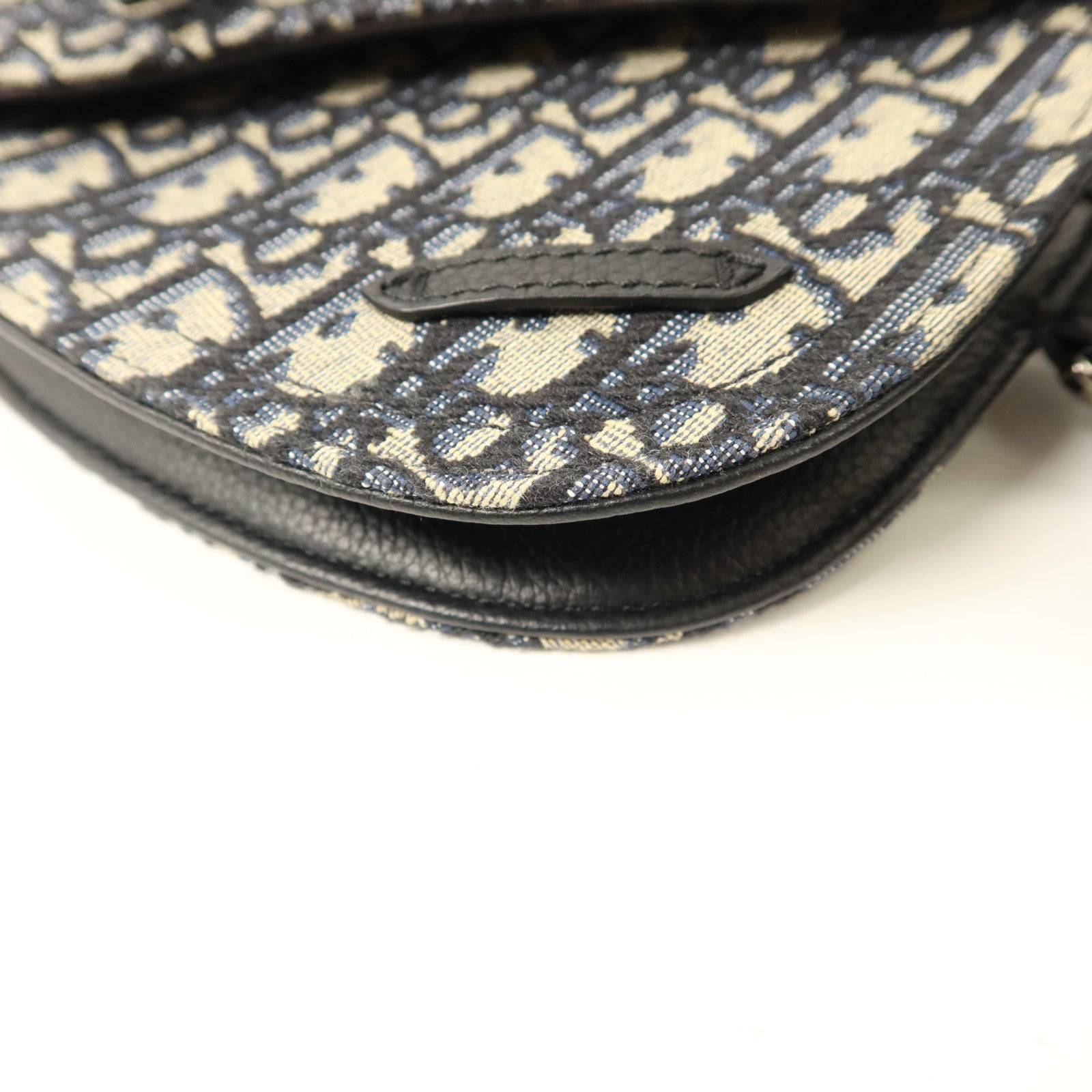 Dior 帆布Saddle Pouch Crossbody Bag銀扣肩背袋