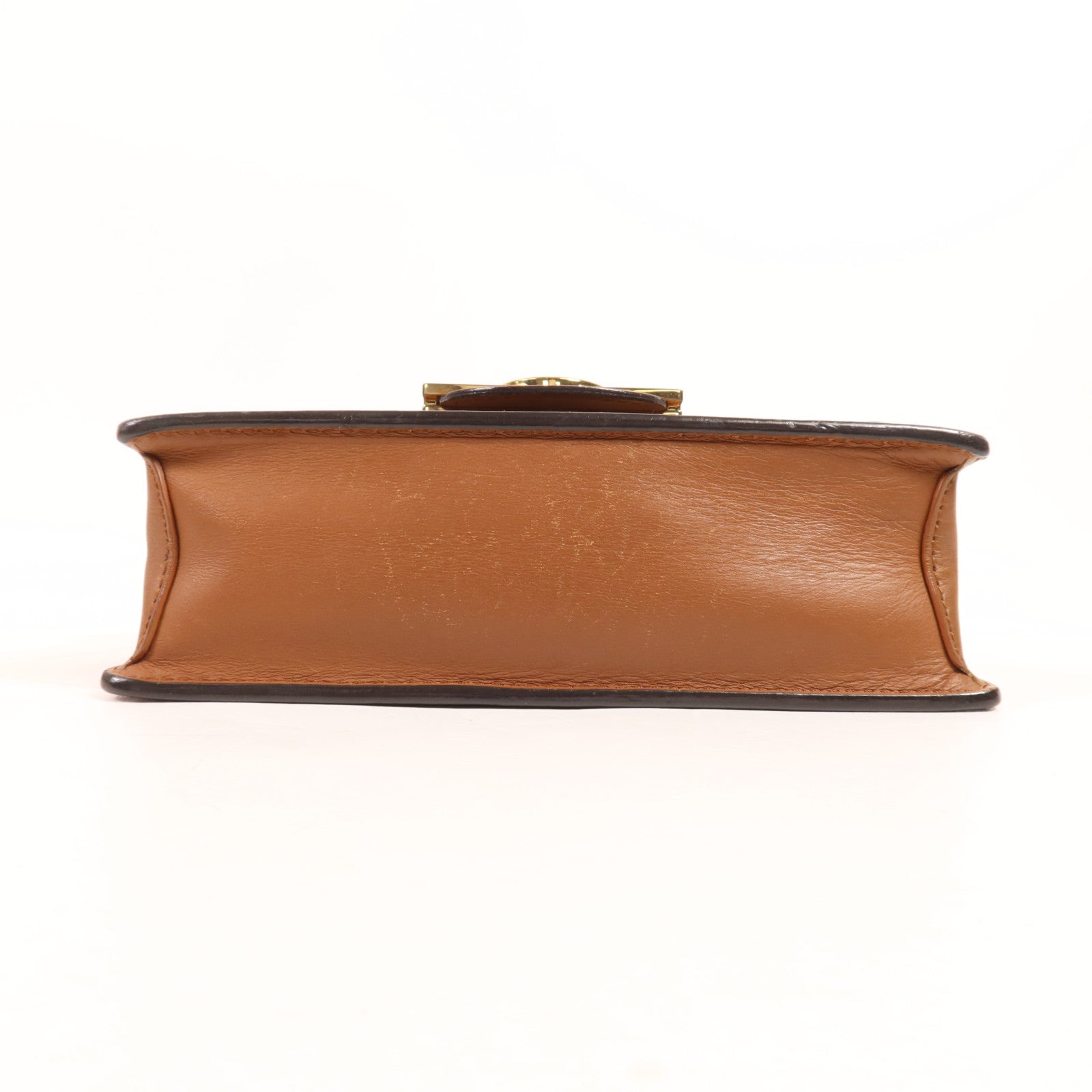 LOUIS VUITTON Monogram Reverse Dauphine金扣肩背袋