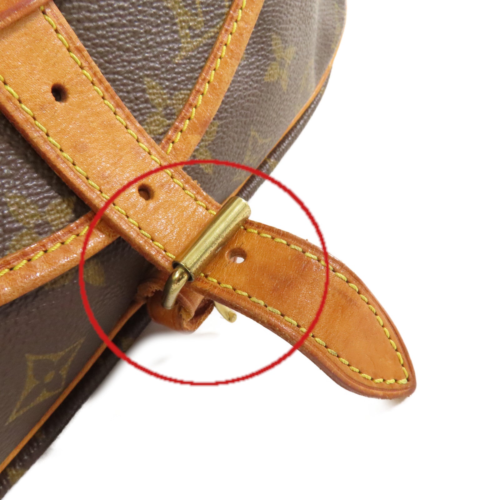 LOUIS VUITTON Monogram Saumur 30 Shoulder Bag金扣肩背袋啡色