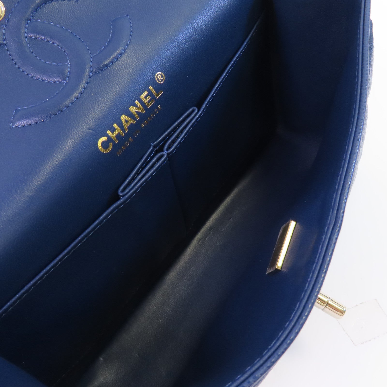CHANEL 牛皮皮革Classic 23金扣鏈帶肩背袋