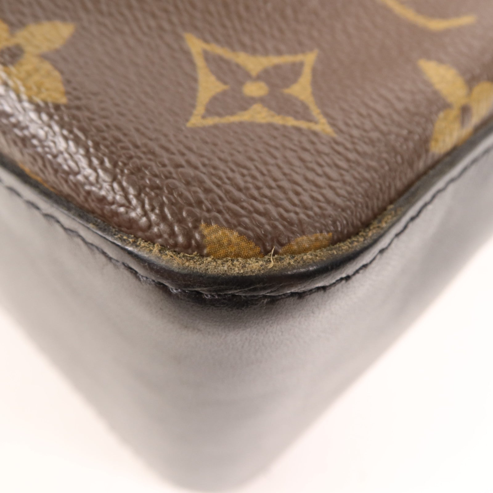 LOUIS VUITTON Monogram Macassar Torres銀扣肩背袋