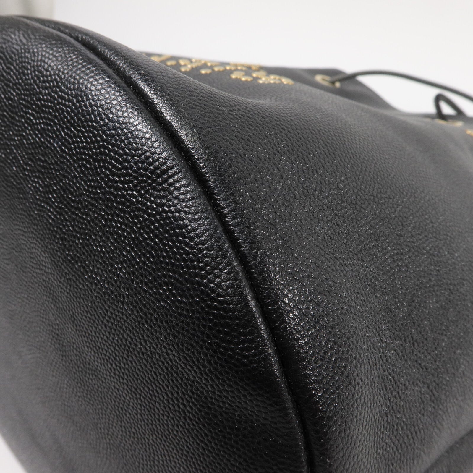 CHANEL 牛皮皮革Deauville Bucket Bag鏈帶肩背袋