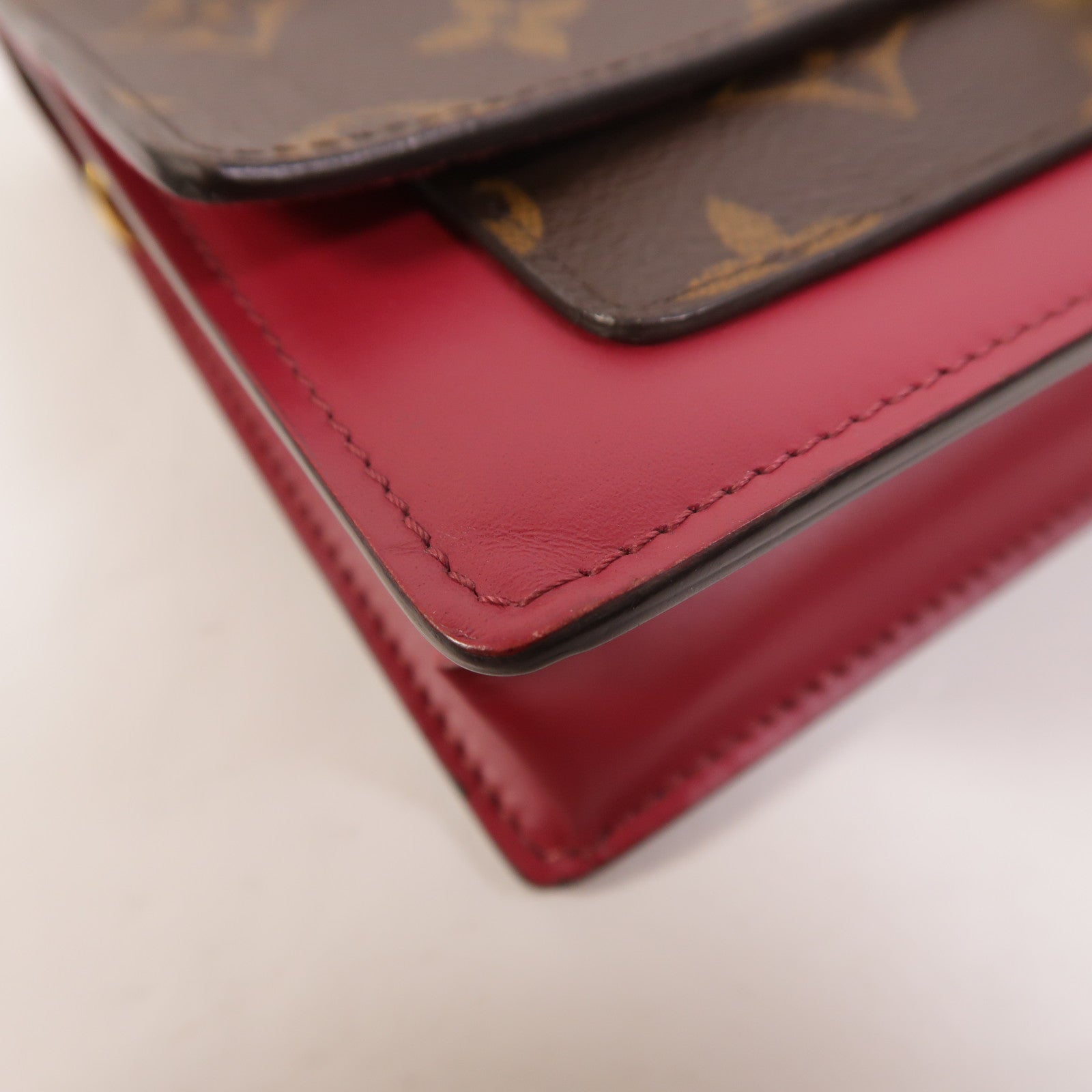 LOUIS VUITTON Monogram Portefeuille Flore鏈帶肩背袋