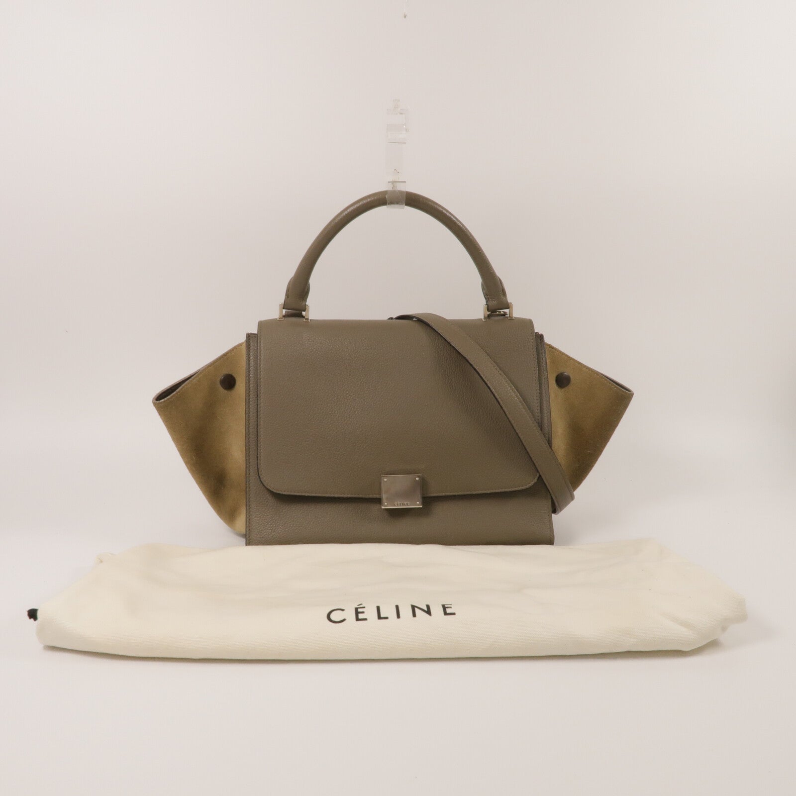 CELINE 牛皮皮革Trapeze Medium手挽肩背兩用袋