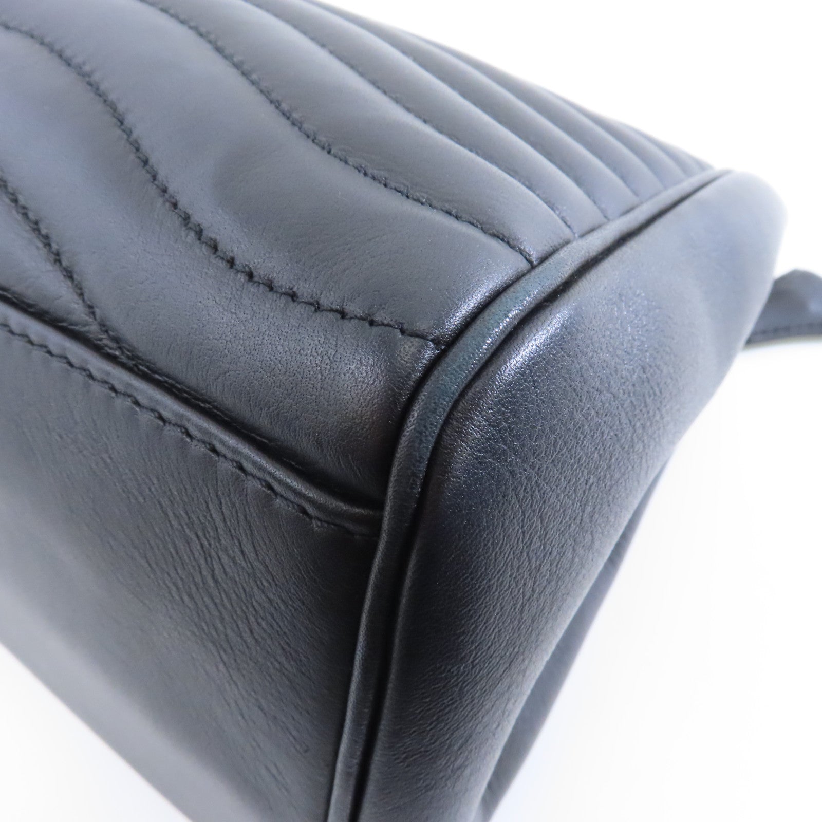 LOUIS VUITTON 牛皮皮革New Wave Tote Bag金扣鏈帶肩背袋黑色
