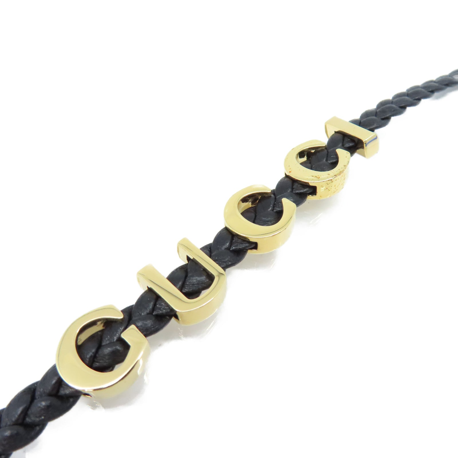 GUCCI 【激減優惠】牛皮皮革Gucci Choker項圈黑色/金色