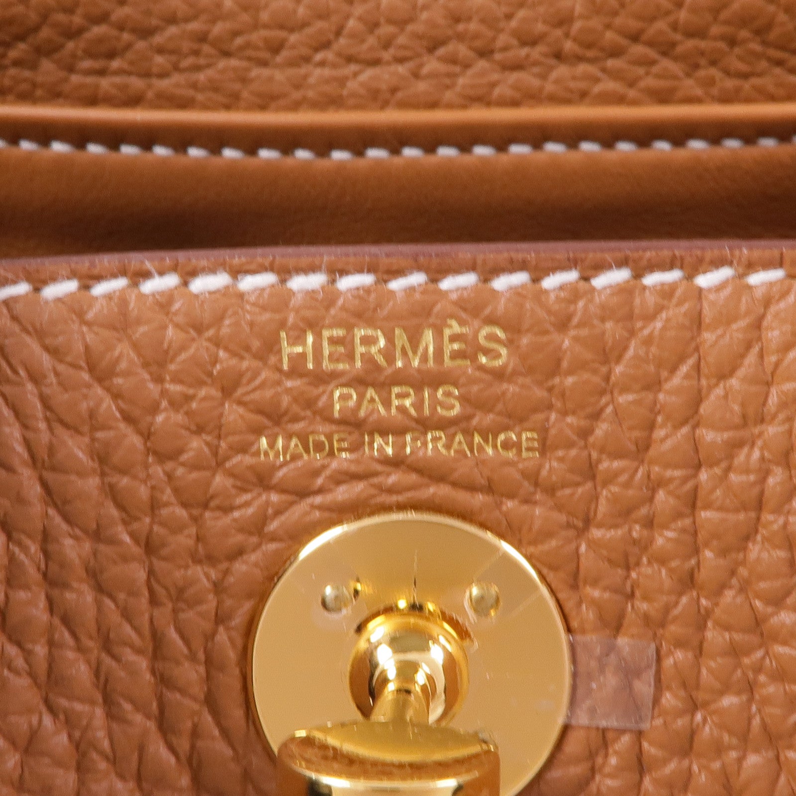 HERMES Clemence皮革Mini Lindy金扣手挽肩背兩用袋