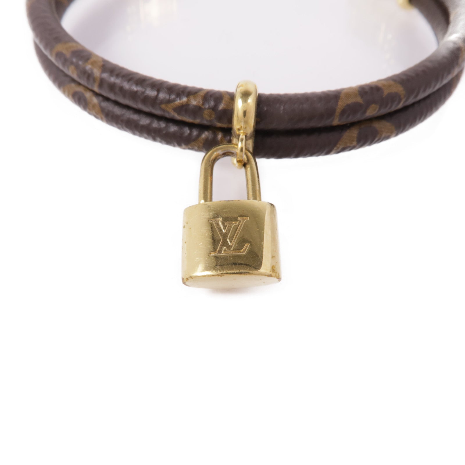 LOUIS VUITTON Monogram Keep It Twice Bracelet金扣手鐲