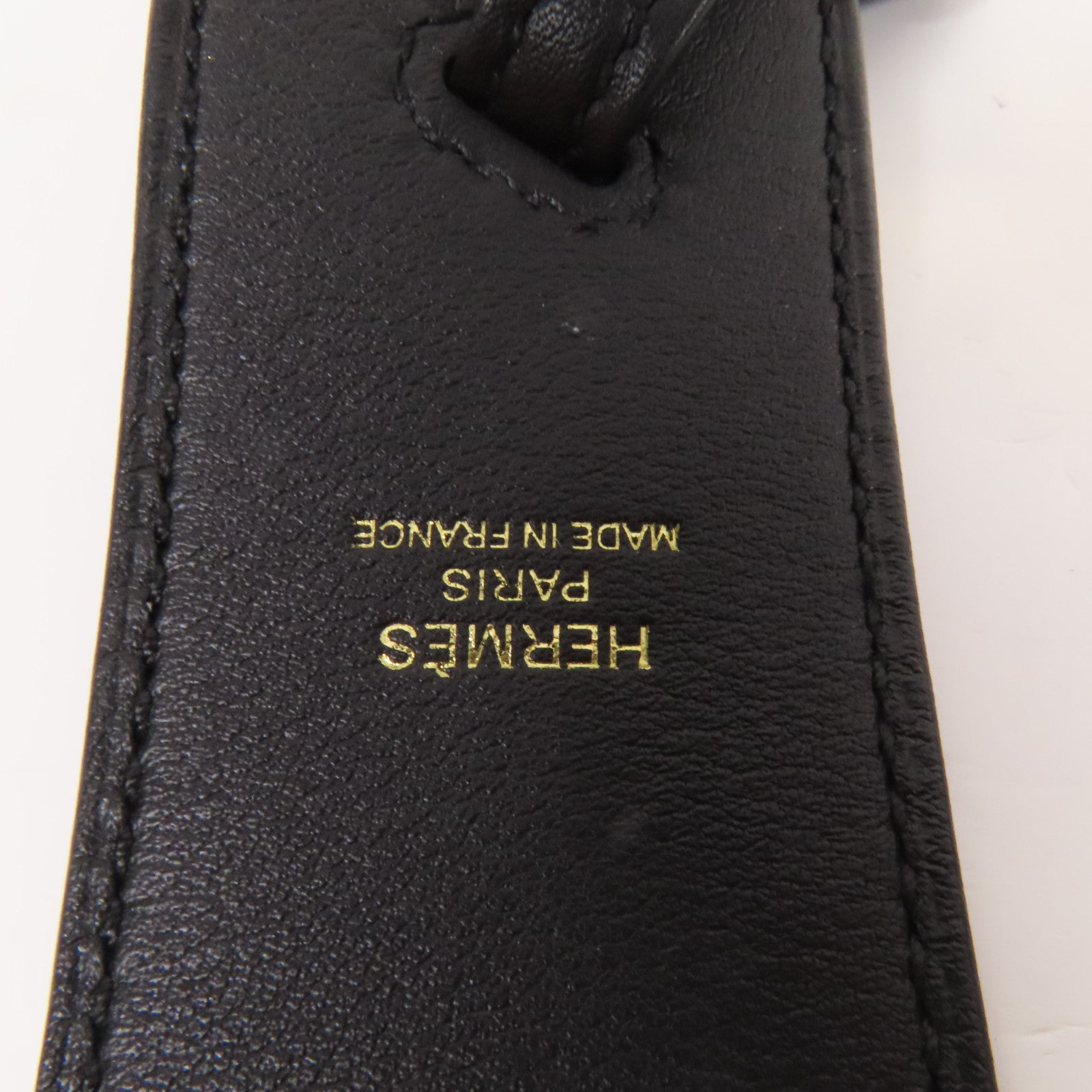 HERMES Swift皮革Shoulder Strap金扣肩帶Noir
