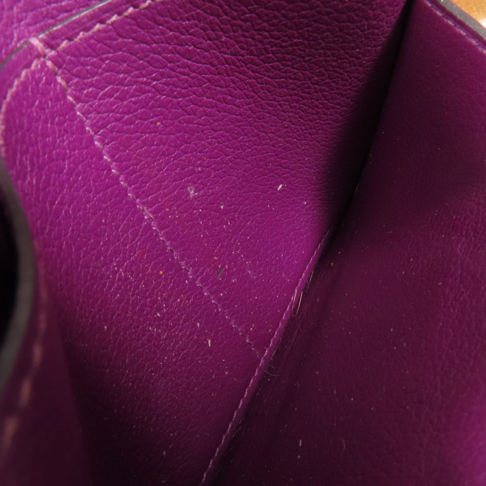 HERMES Evercolor皮革Constance Wallet金扣錢包Anemone