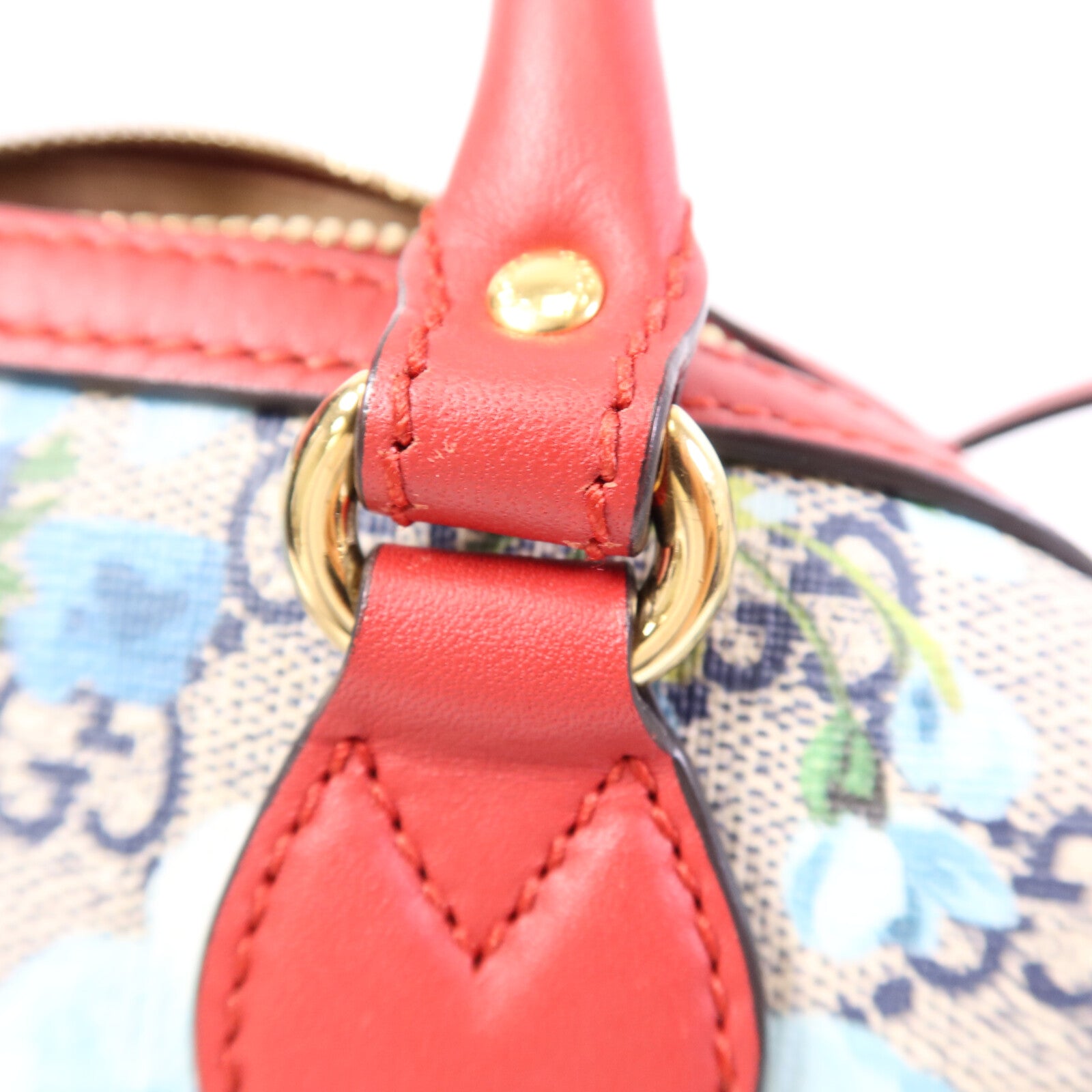 GUCCI 【激減優惠】塗層帆布Mini Boston Bag金扣手挽肩背兩用袋