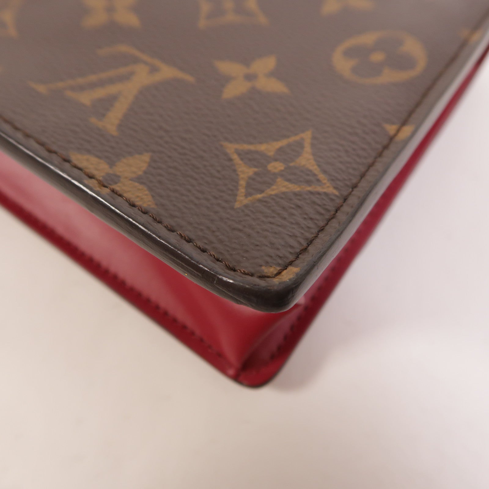 LOUIS VUITTON Monogram Portefeuille Flore鏈帶肩背袋