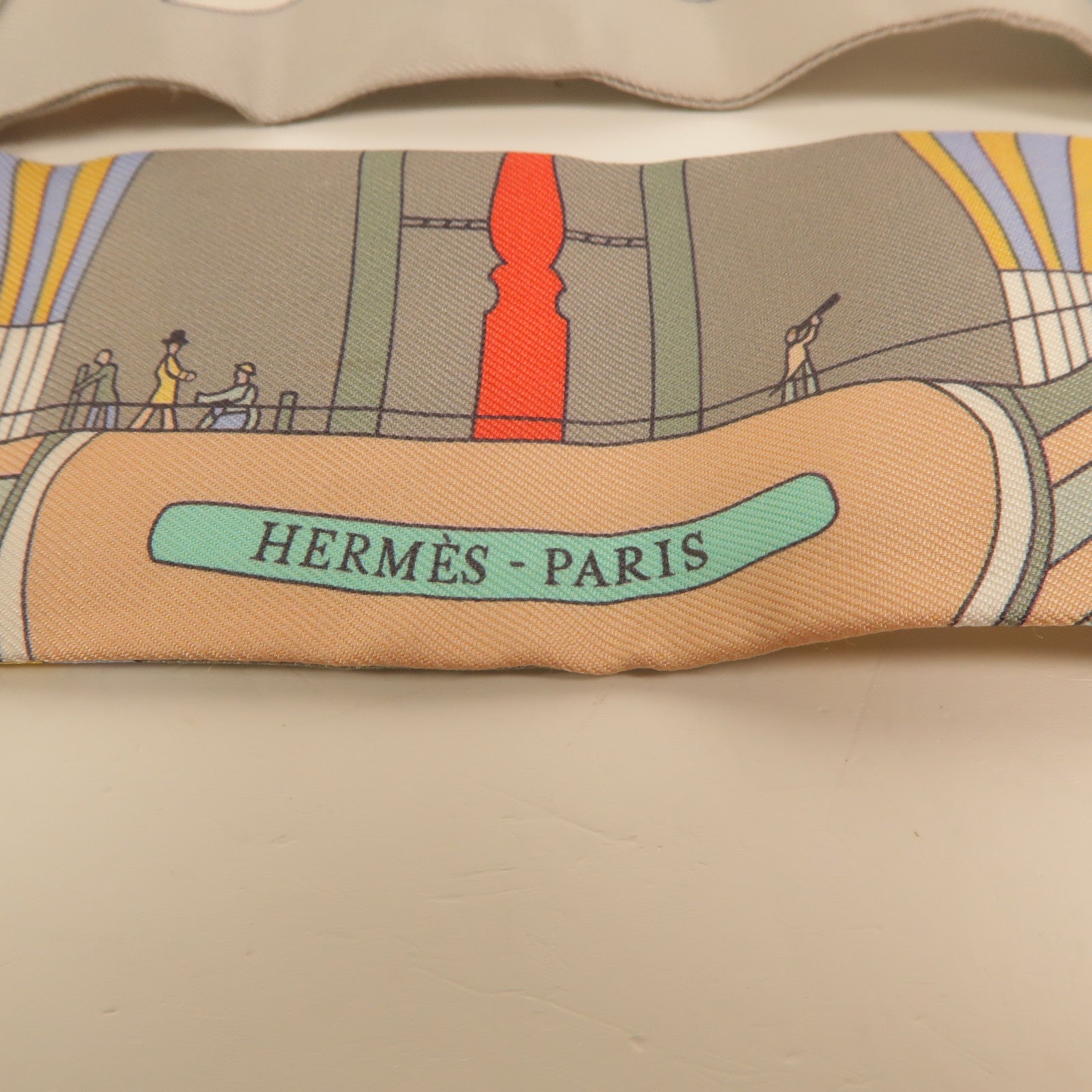 HERMES 絲質Twilly絲巾