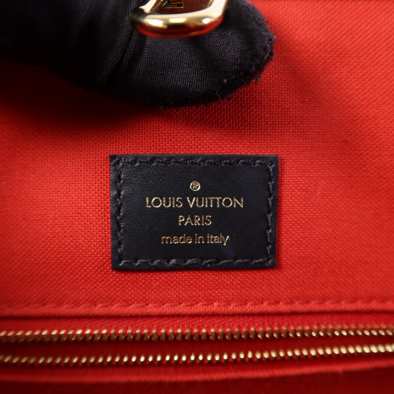 LOUIS VUITTON Monogram Giant On The Go MM金扣手挽肩背兩用袋