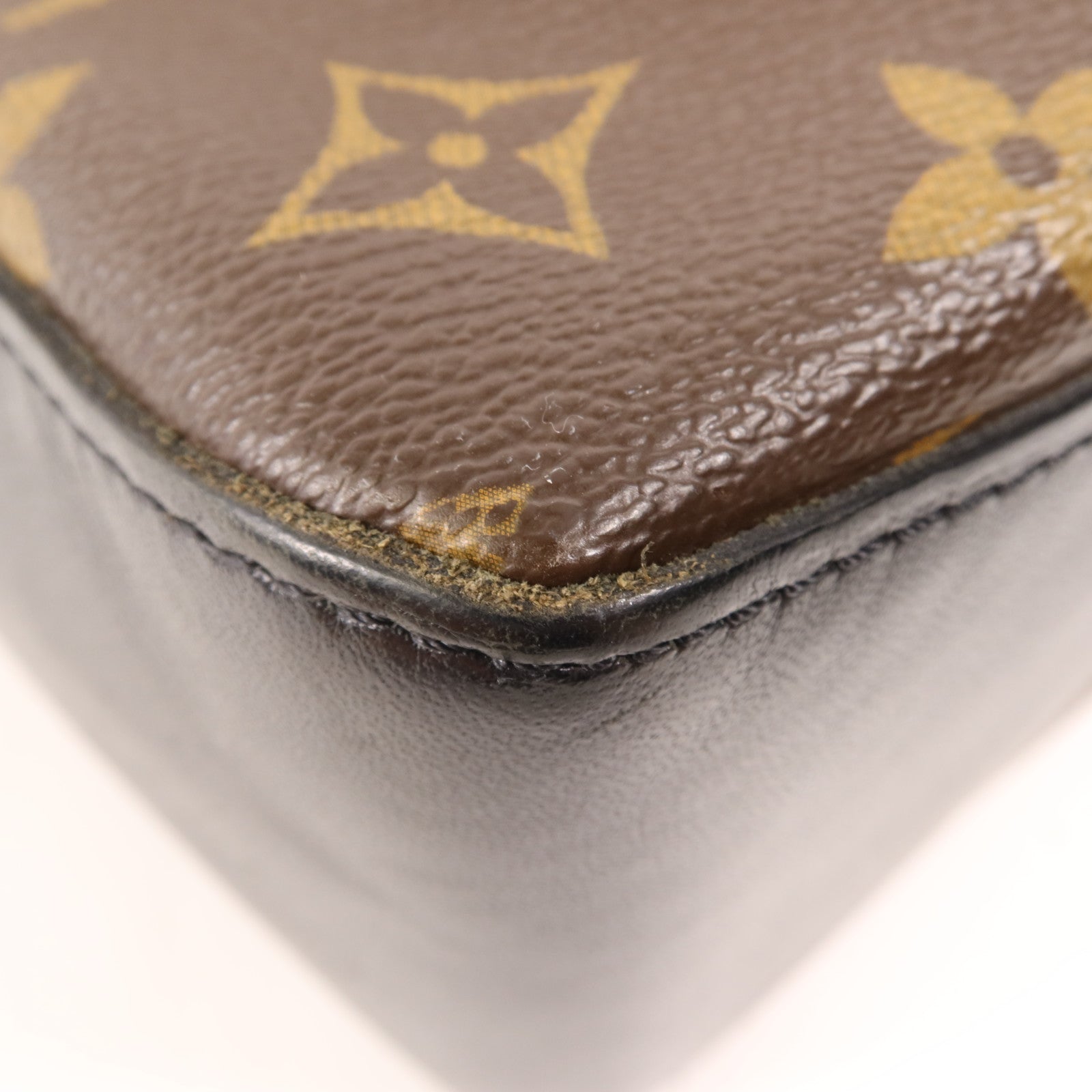 LOUIS VUITTON Monogram Macassar Torres銀扣肩背袋