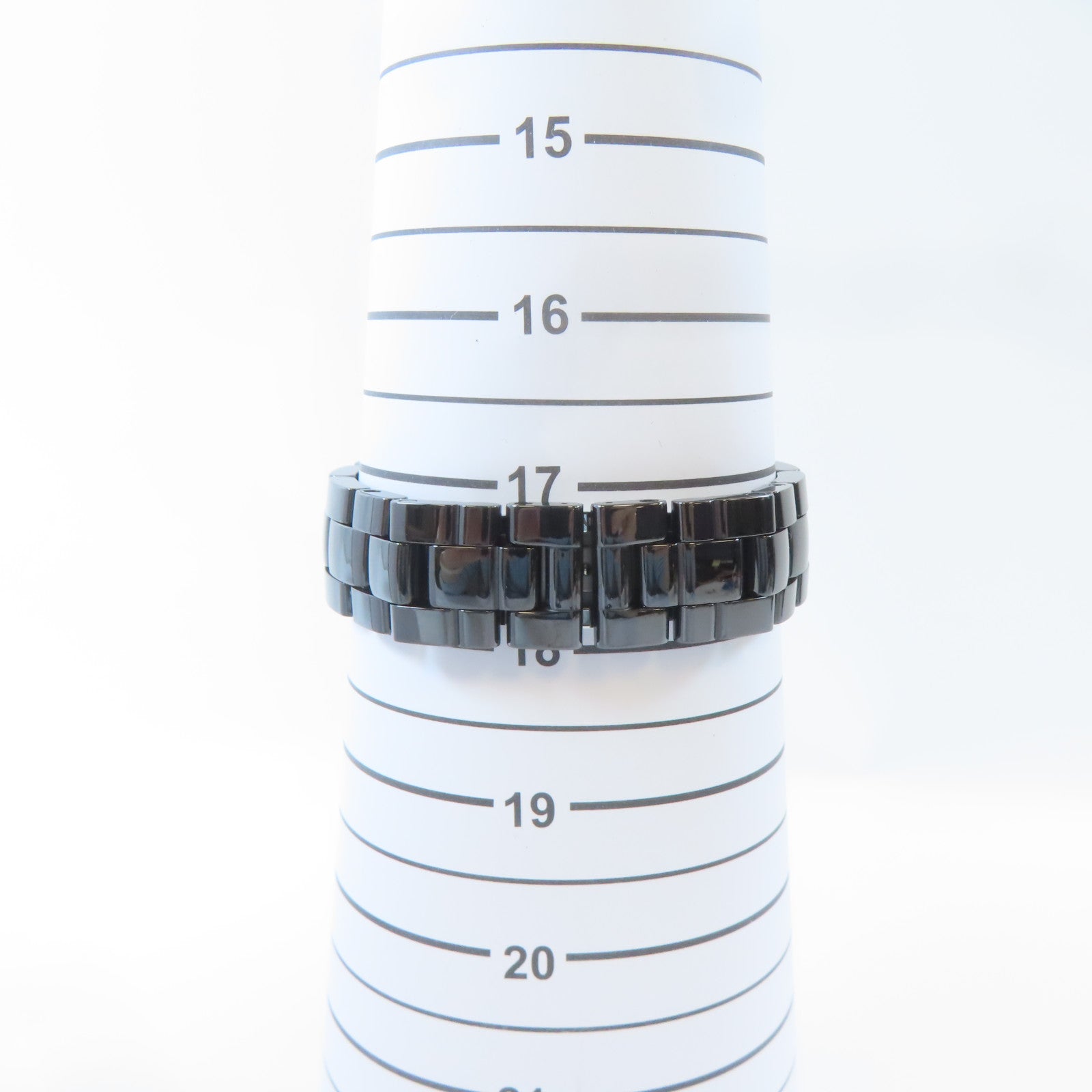 CHANEL J12陶瓷/不鏽鋼手錶自動機芯黑色#17.5cm