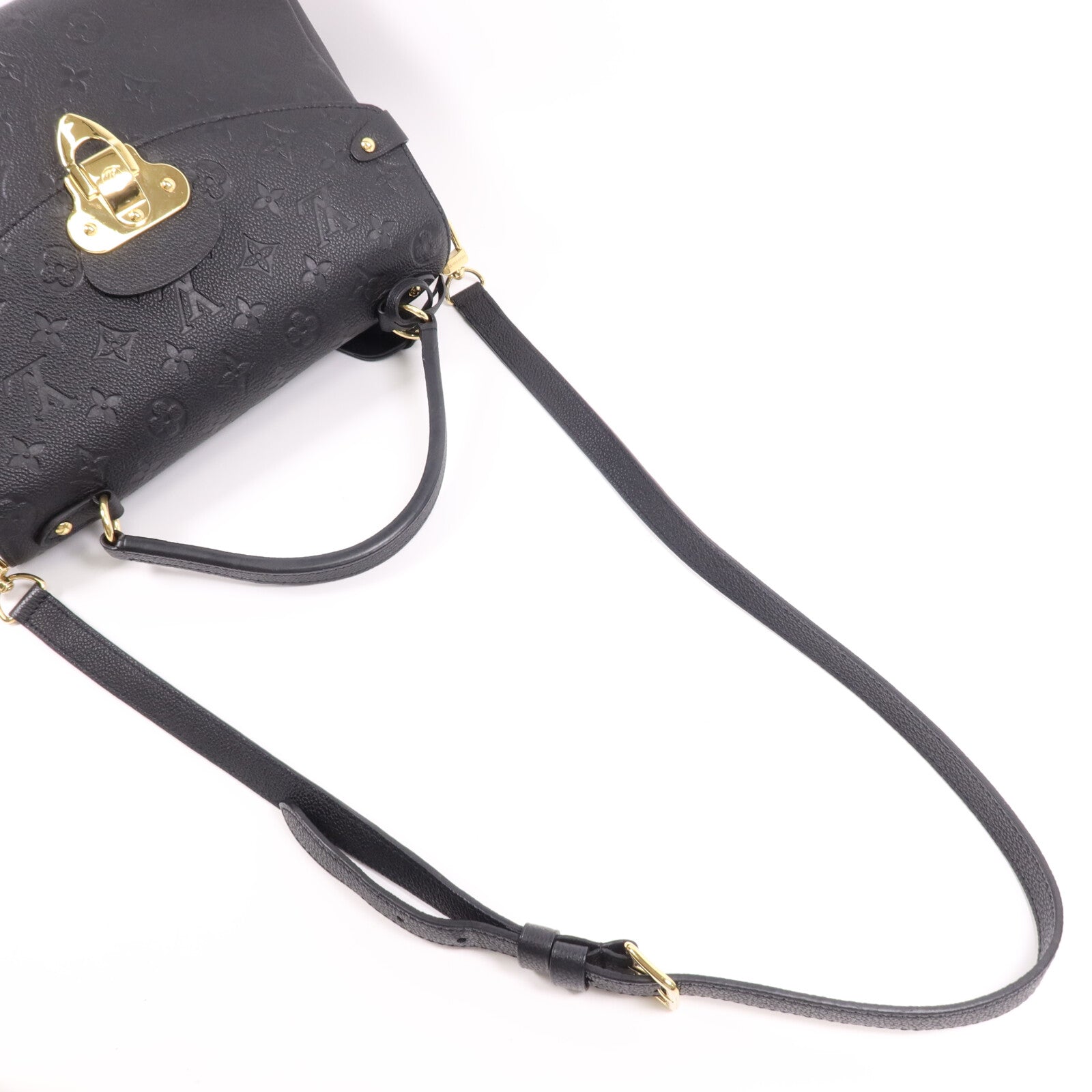 LOUIS VUITTON Monogram Empreinte Georges金扣手挽肩背兩用袋