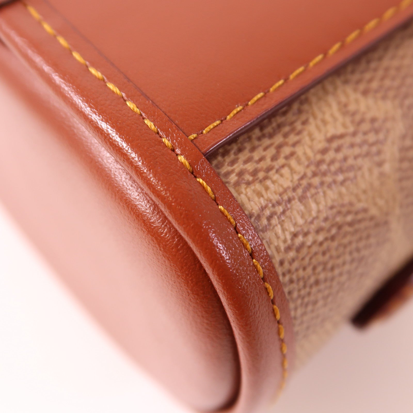 COACH 牛皮皮革/塗層帆布Coach Mini金扣手挽肩背兩用袋