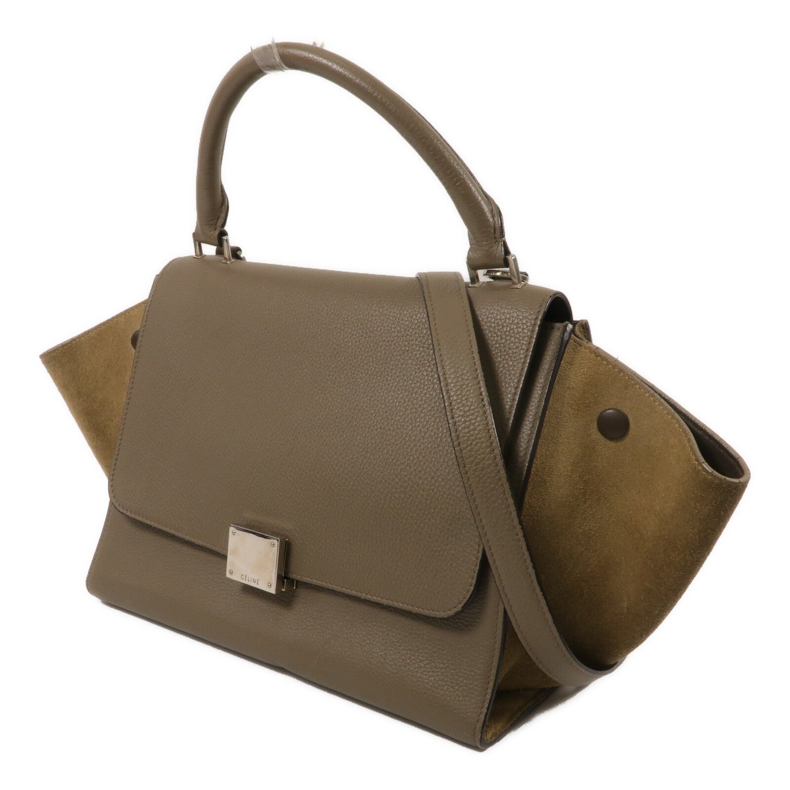 CELINE 牛皮皮革Trapeze Medium手挽肩背兩用袋