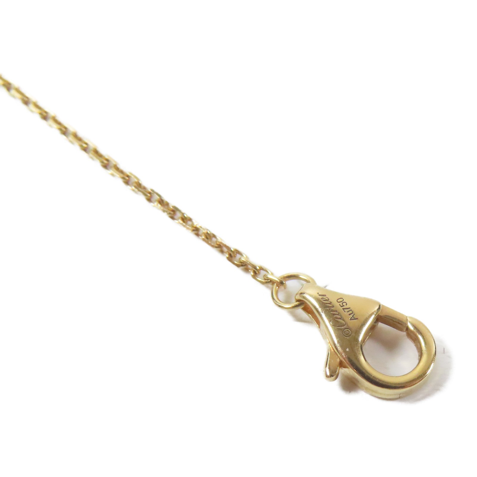 CARTIER 18K玫瑰金Amulette De Cartier項鍊#90cm