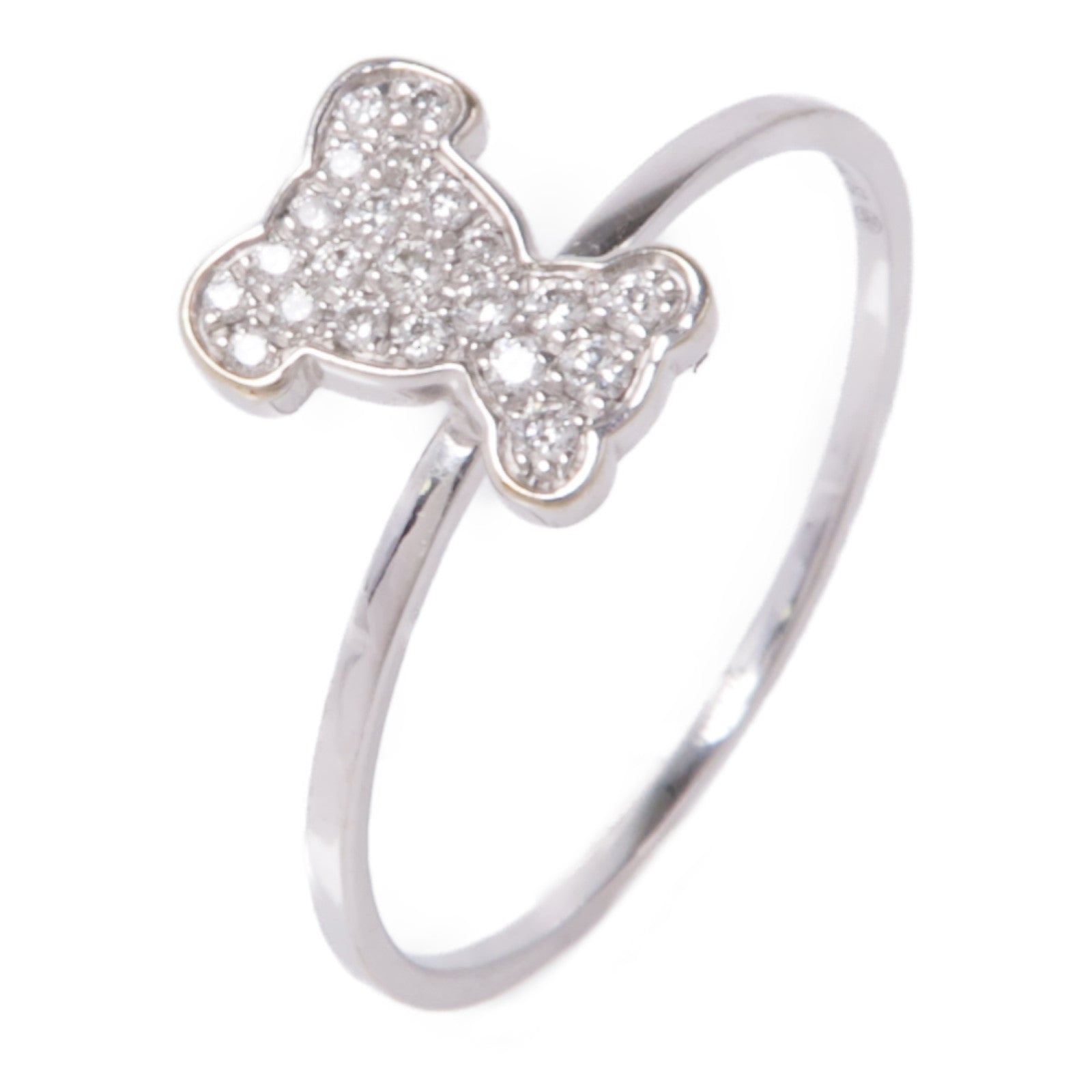 JEWELRY 18K白金Qeelin Diamond Ring鑽石戒指US#5.75