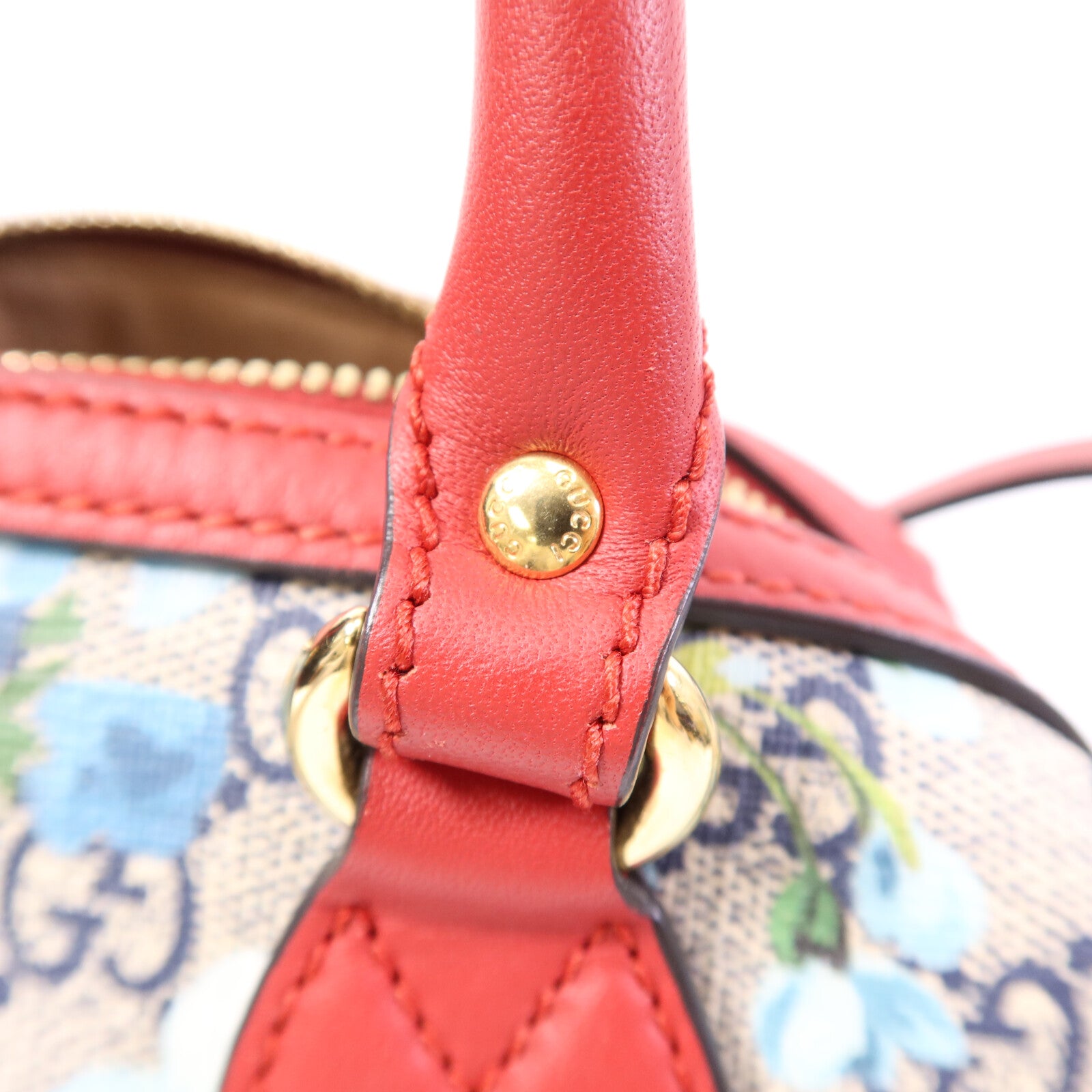 GUCCI 【激減優惠】塗層帆布Mini Boston Bag金扣手挽肩背兩用袋