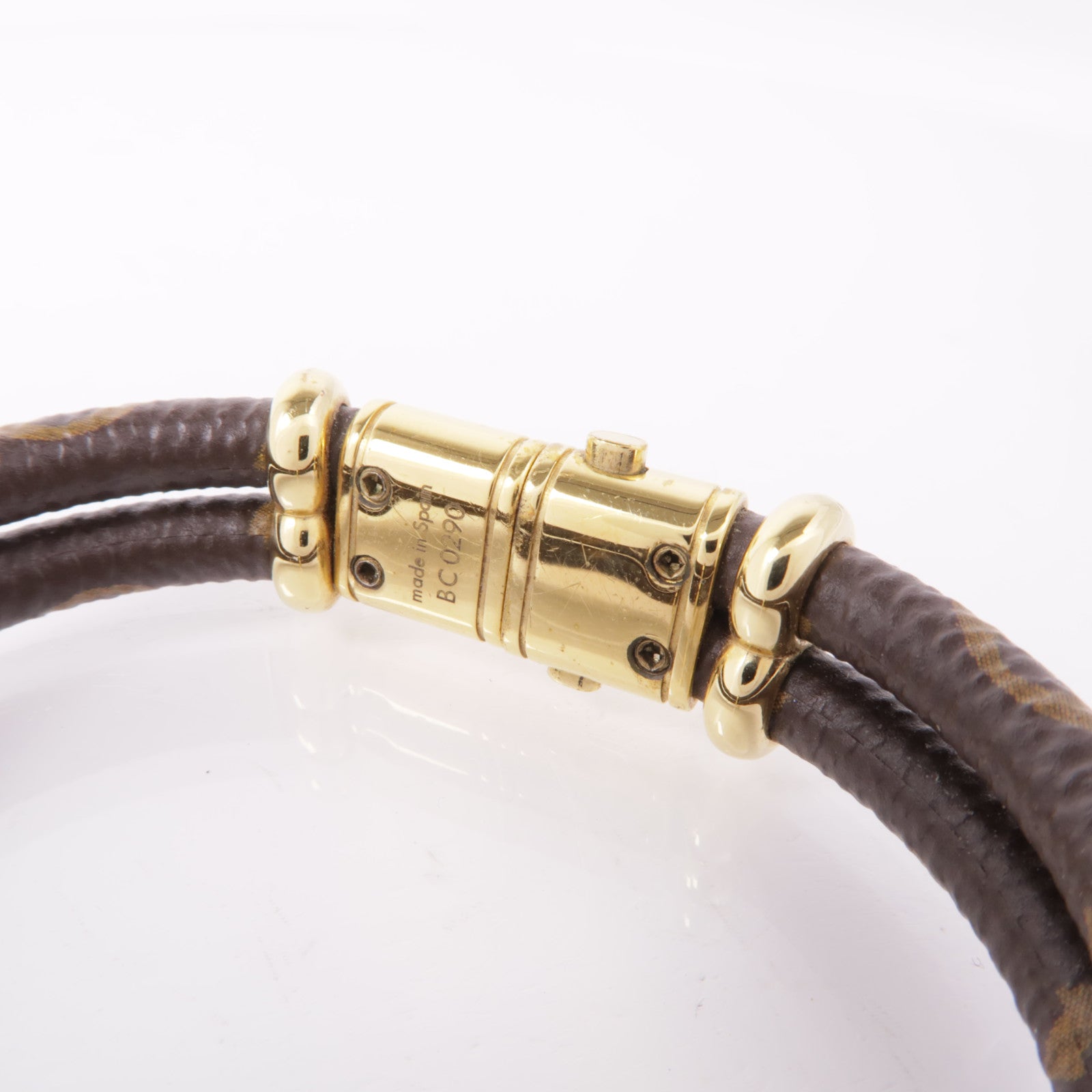 LOUIS VUITTON Monogram Keep It Twice Bracelet金扣手鐲