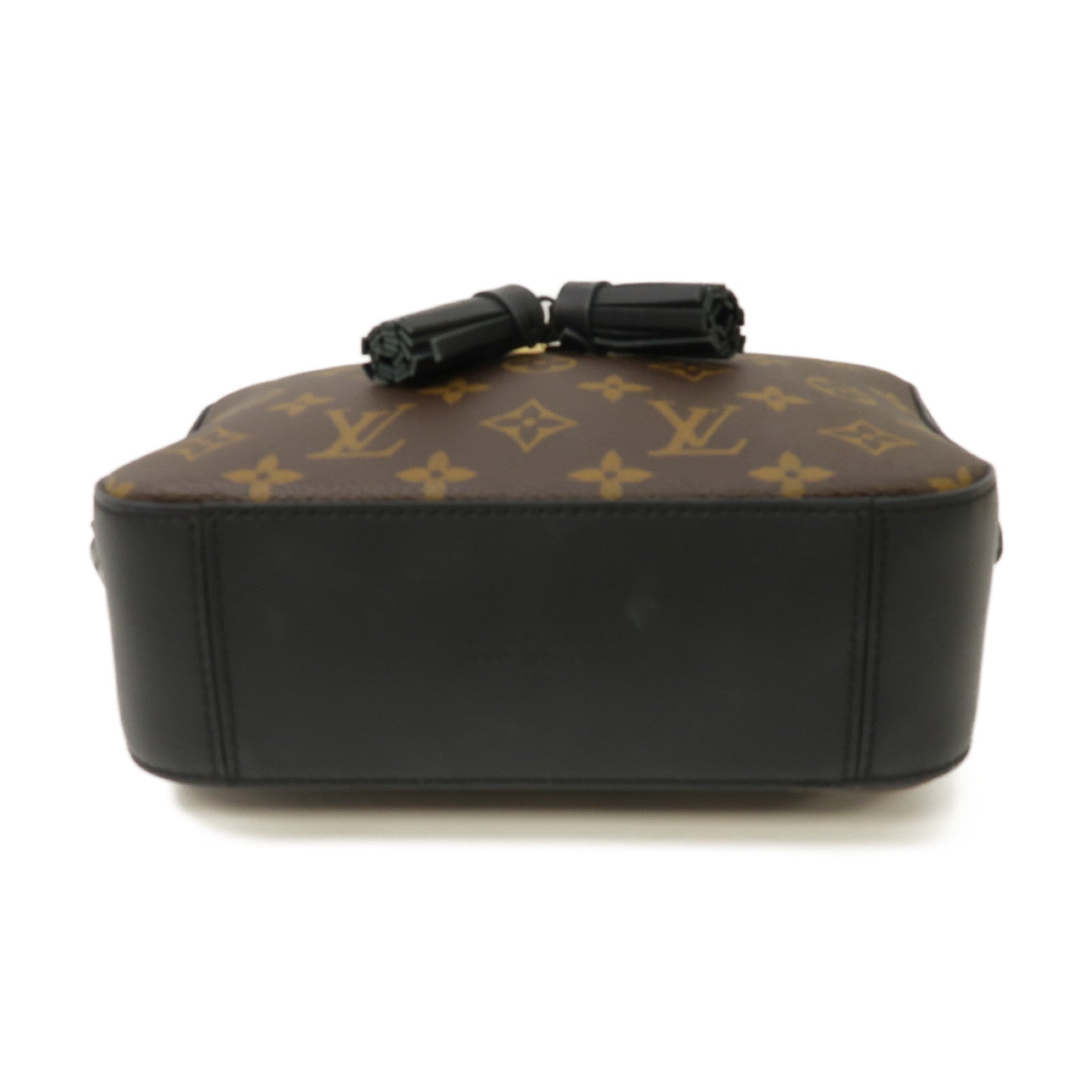 LOUIS VUITTON Monogram Saintonge 2way Shoulder Bag金扣手挽肩背兩用袋黑色/啡色