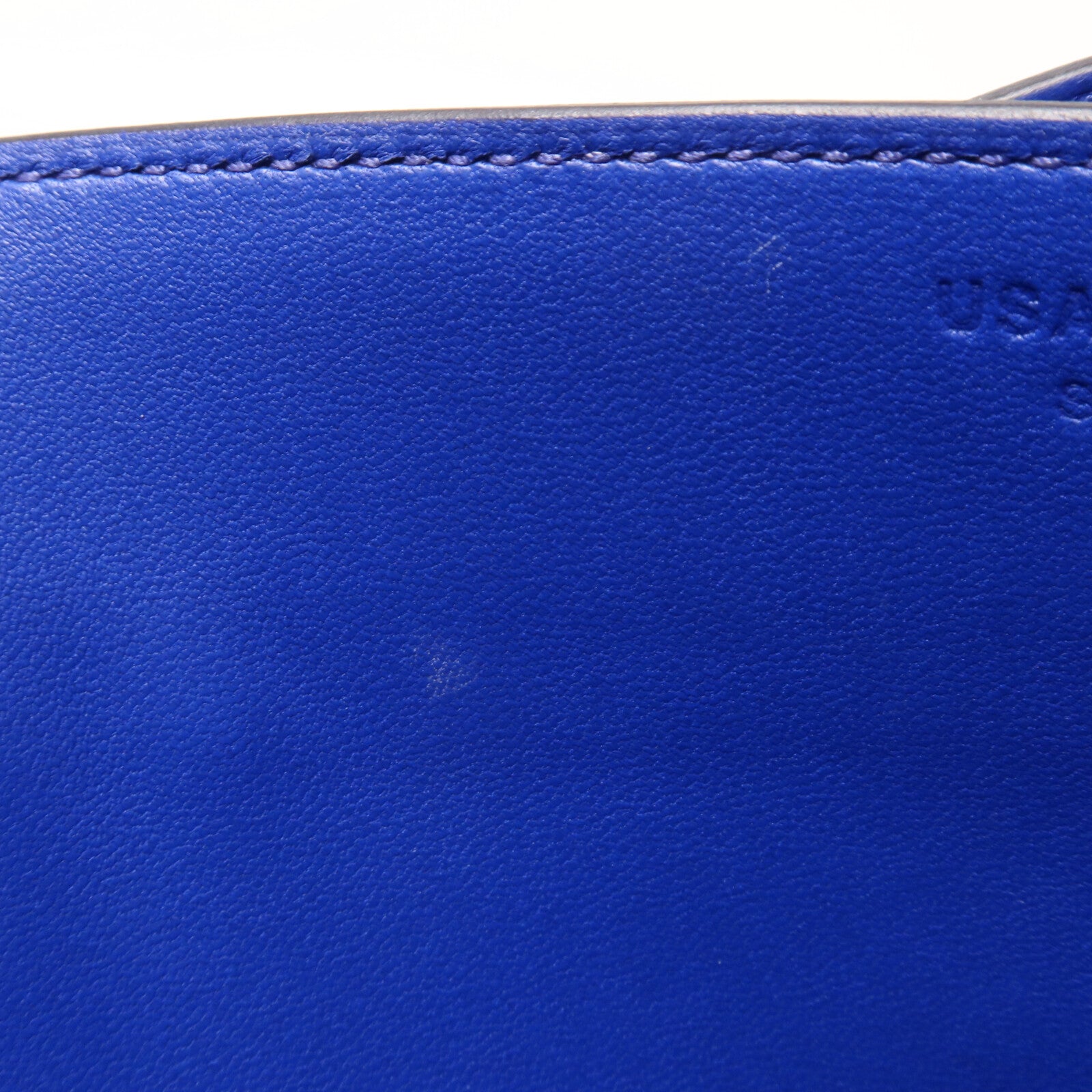 HERMES Epsom皮革Constance Mini肩背袋Bleu Royal