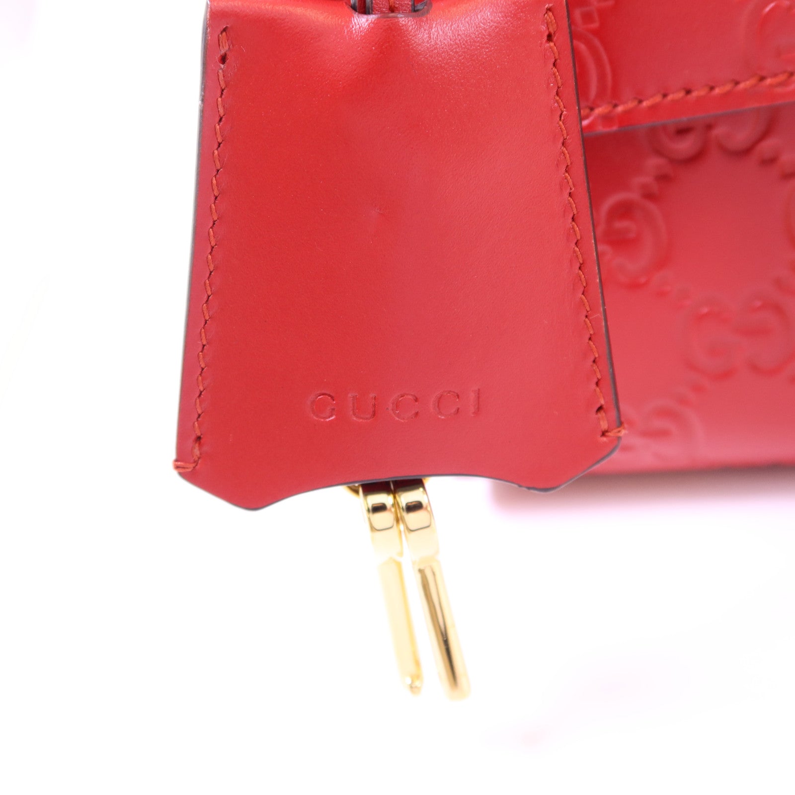 GUCCI 【激減優惠】牛皮皮革Padlock GG金扣鏈帶肩背袋