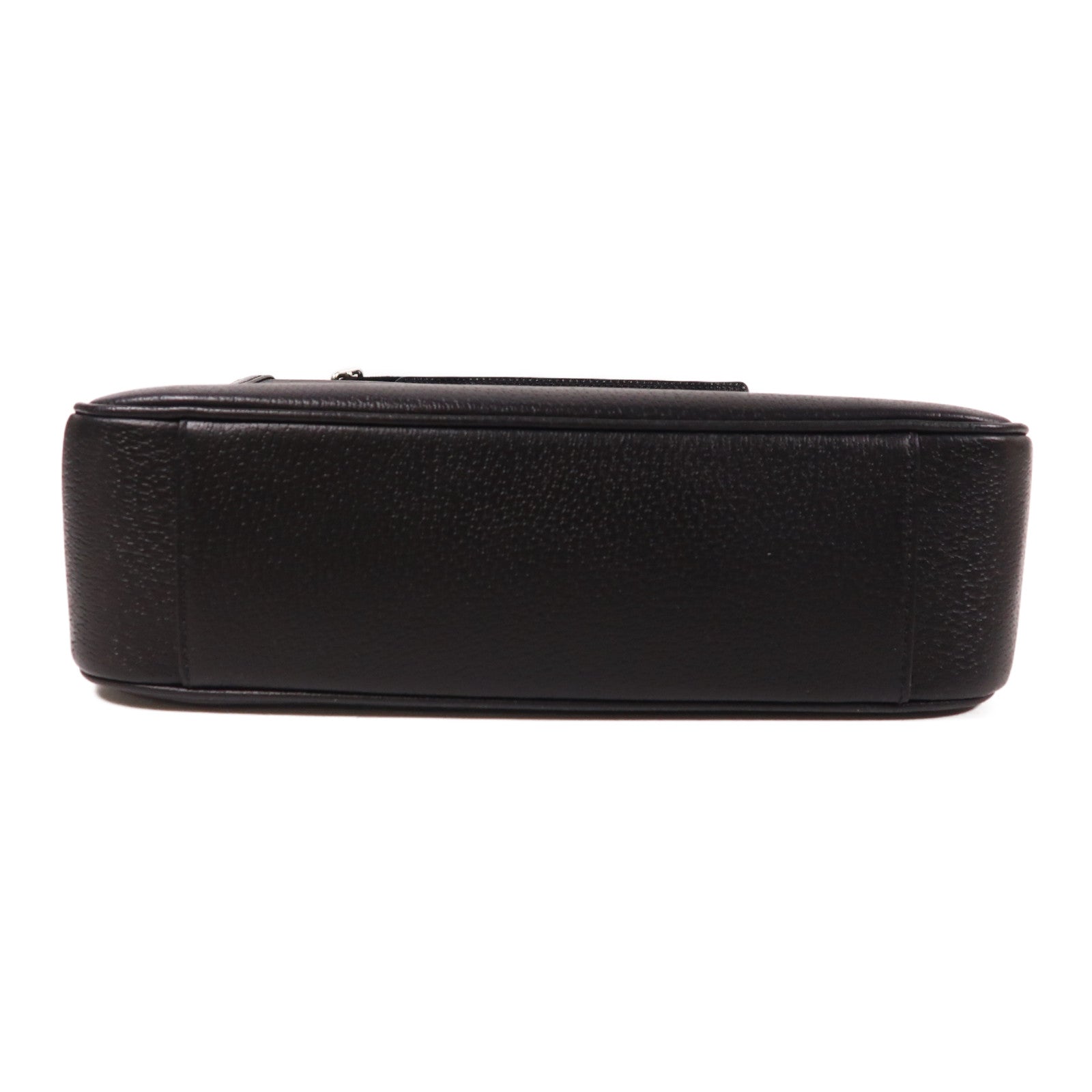 GUCCI 塗層帆布/牛皮皮革Medium GG Crossbody Bag銀扣肩背袋