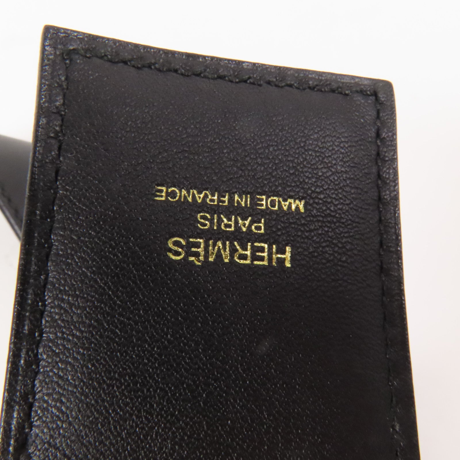 HERMES Swift皮革Shoulder Strap金扣肩帶Noir