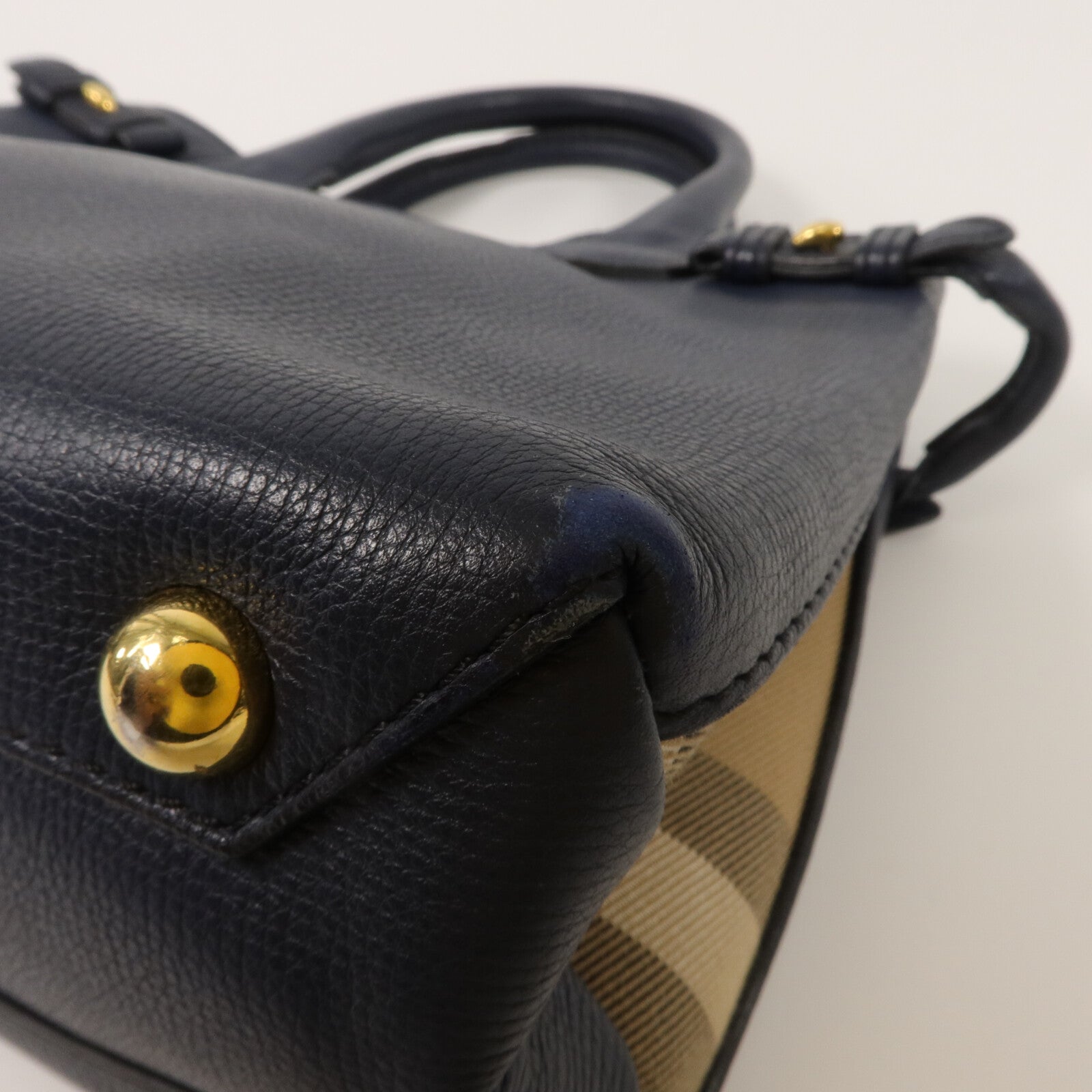 BURBERRY 牛皮皮革2 Way Bag手挽肩背兩用袋