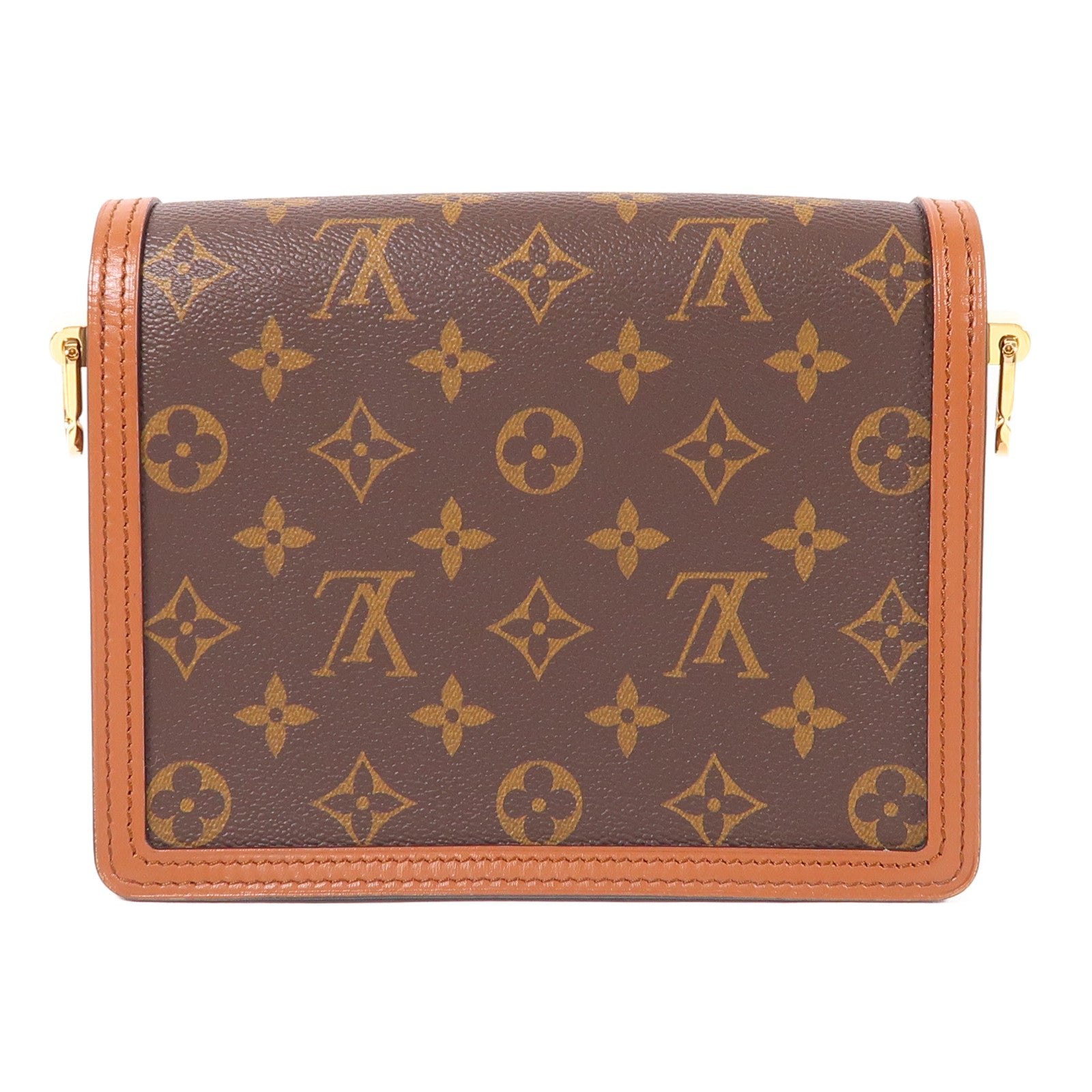 LOUIS VUITTON LV Mini Dauphine Shoulder Bag M45959 Monogram Reverse Brown