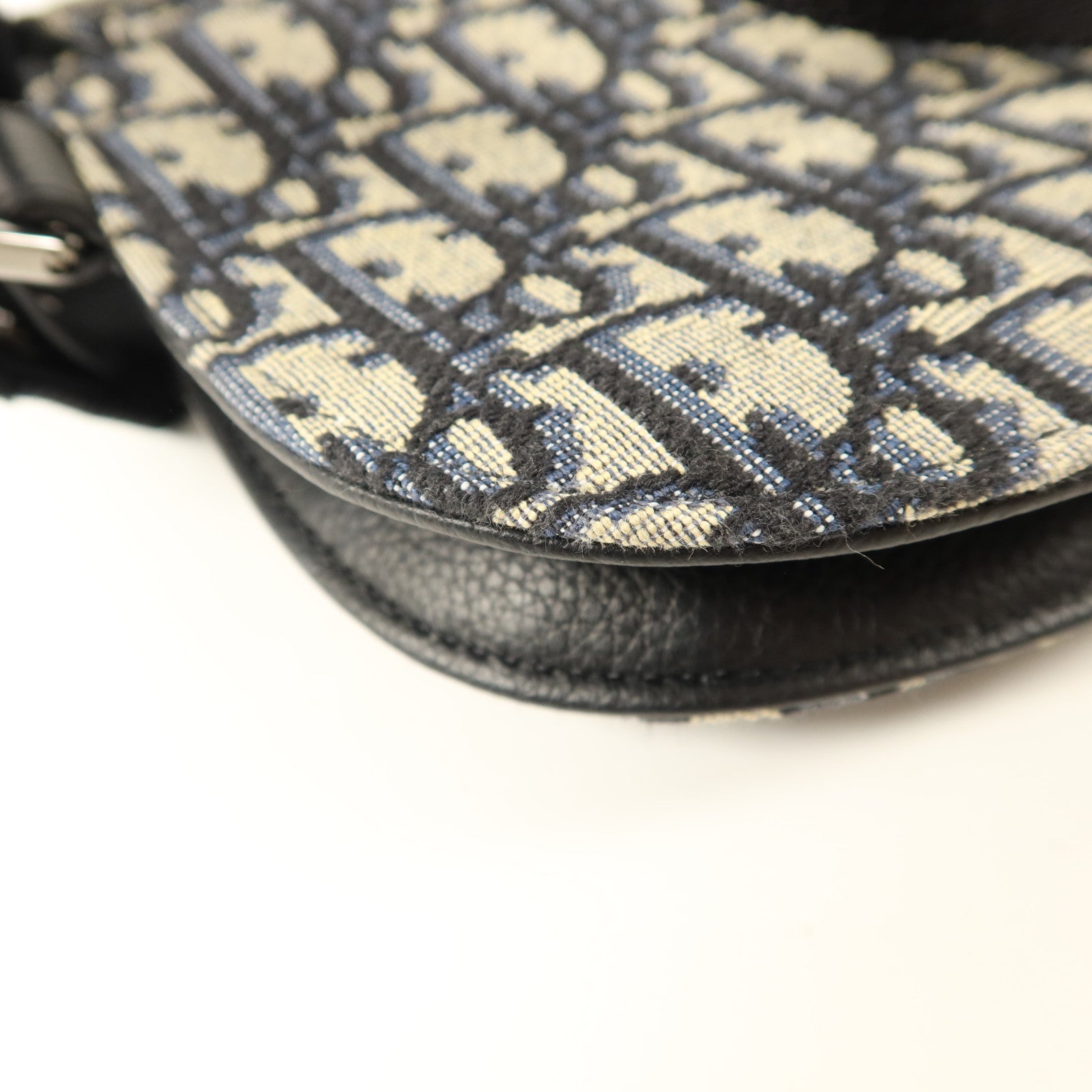 Dior 帆布Saddle Pouch Crossbody Bag銀扣肩背袋