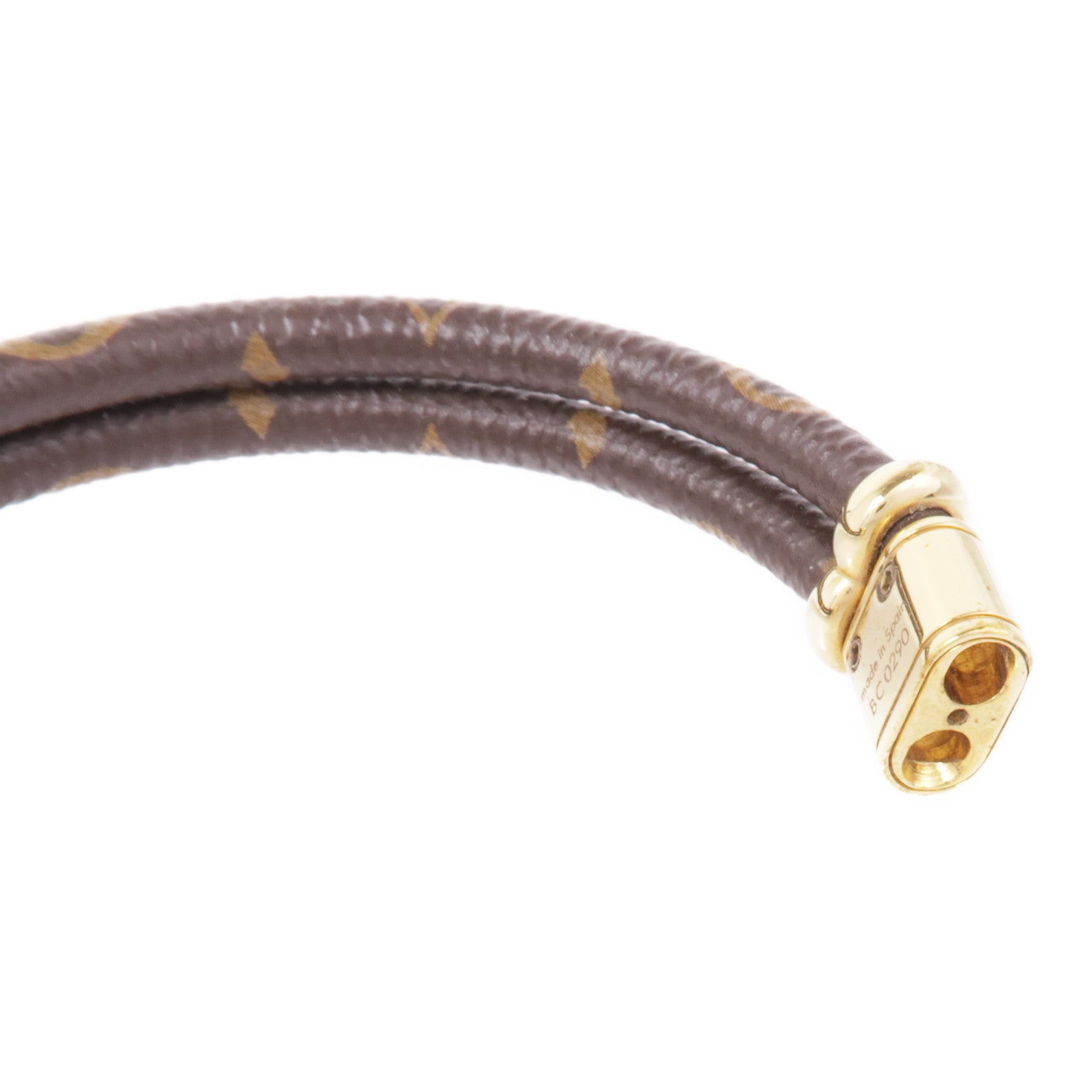 LOUIS VUITTON Monogram Keep It Twice Bracelet金扣手鐲
