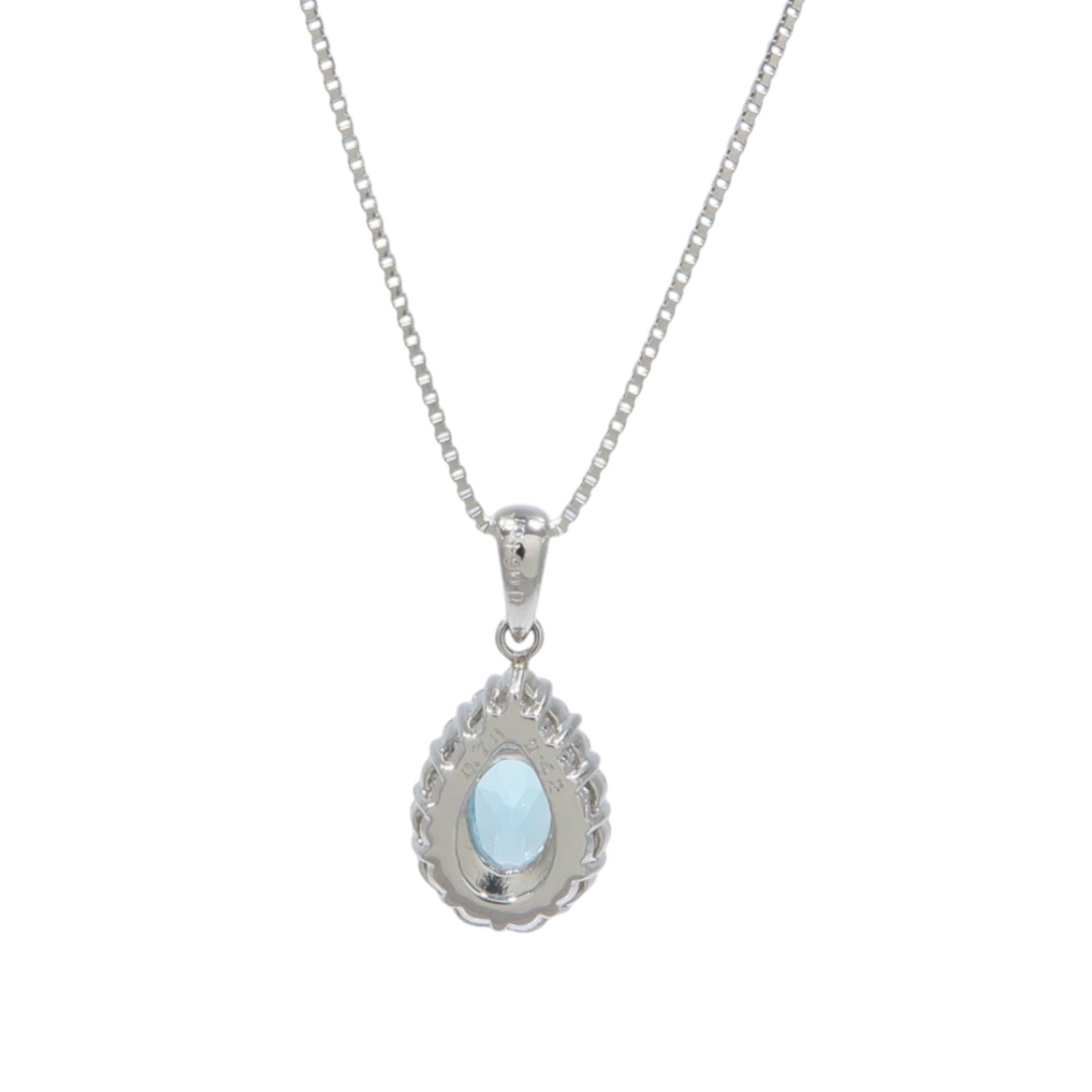 JEWELRY PT900/PT850鉑金Apatite Diamond Necklace磷灰石/鑽石項鍊
